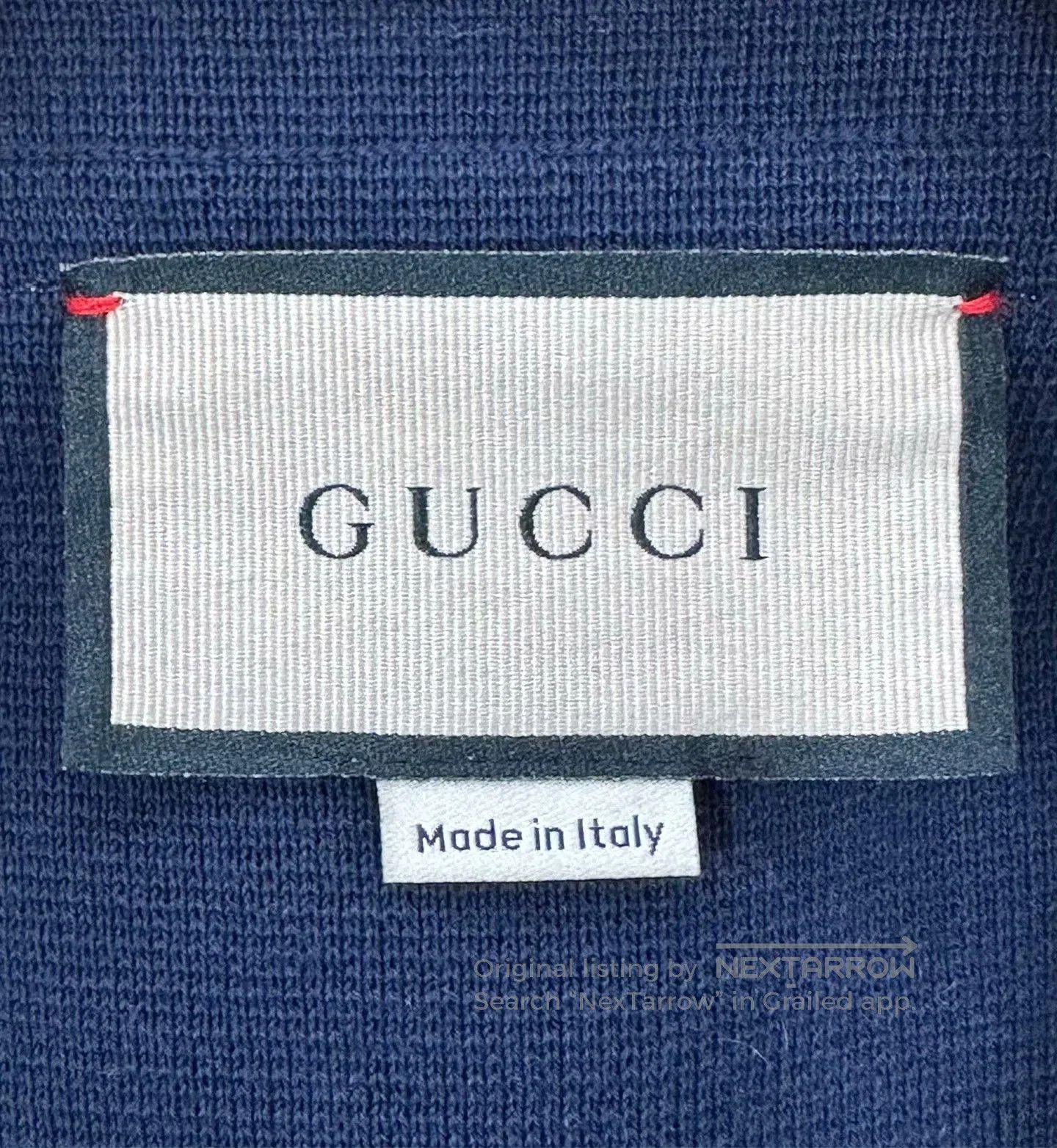 Gucci Gucci Navy Cardigan White Red Trim. Size XS / US 0-2 / IT 36-38 - 3 Thumbnail