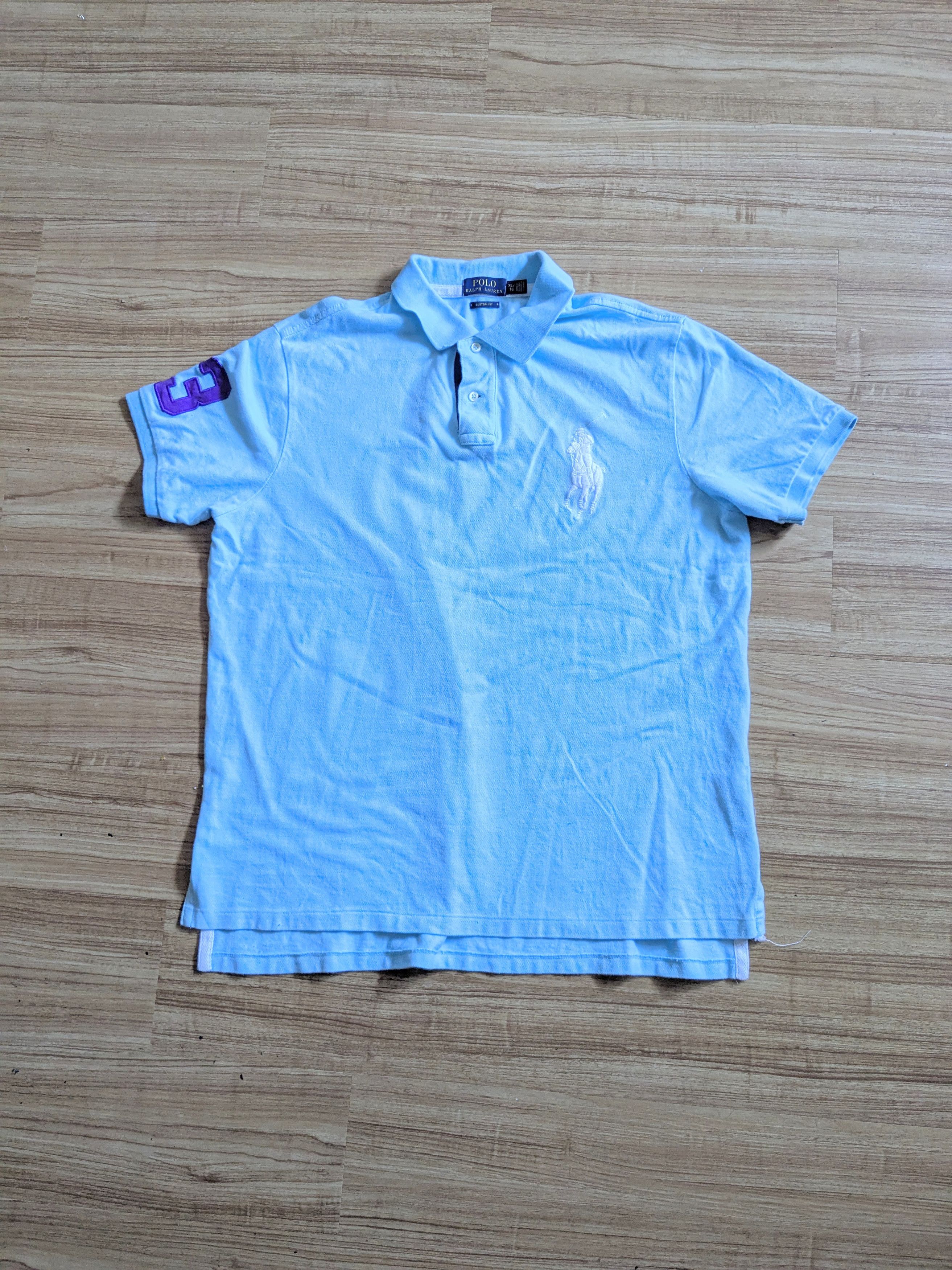Polo Ralph Lauren Polo Ralph Lauren Big Pony Polo Shirt Light Blue XL Size US XL / EU 56 / 4 - 1 Thumbnail