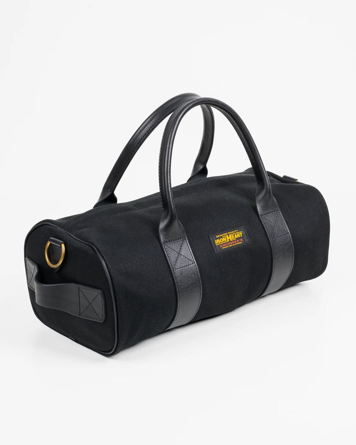 Iron Heart IRON HEART IHE-24-BLK DENIM/LEATHER COMPACT GYM DUFFLE BAG Size ONE SIZE - 2 Thumbnail
