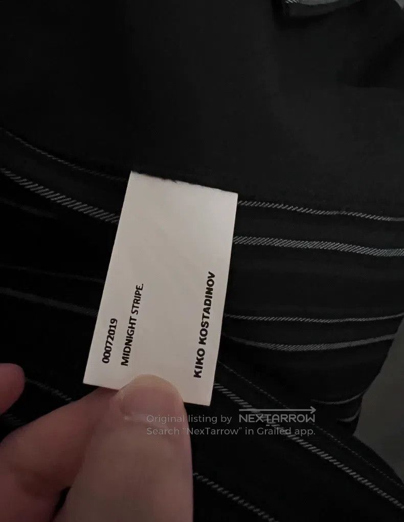 Kiko Kostadinov Kiko Kostadinov 19FW Midnight Striped Shirt, Wool Striped Size US M / EU 48-50 / 2 - 6 Thumbnail