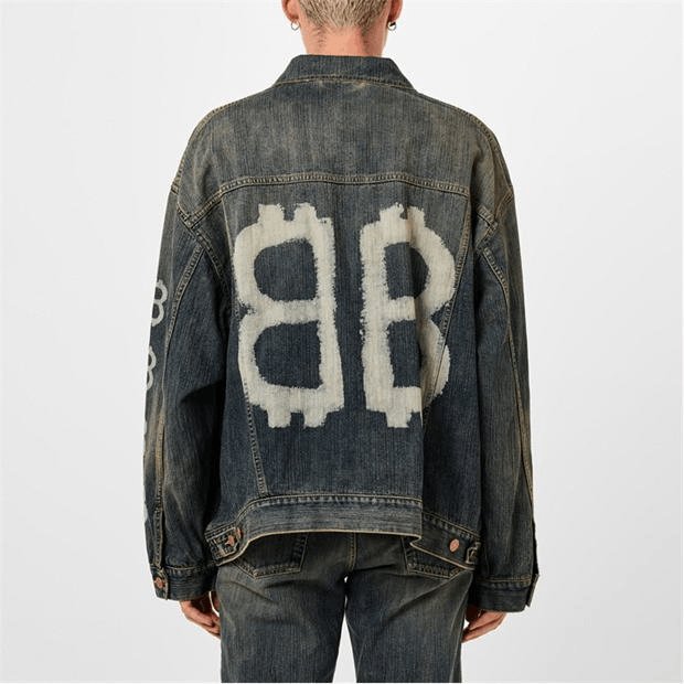 Balenciaga Crypto Denim Jacket Size US L / EU 52-54 / 3 - 3 Thumbnail