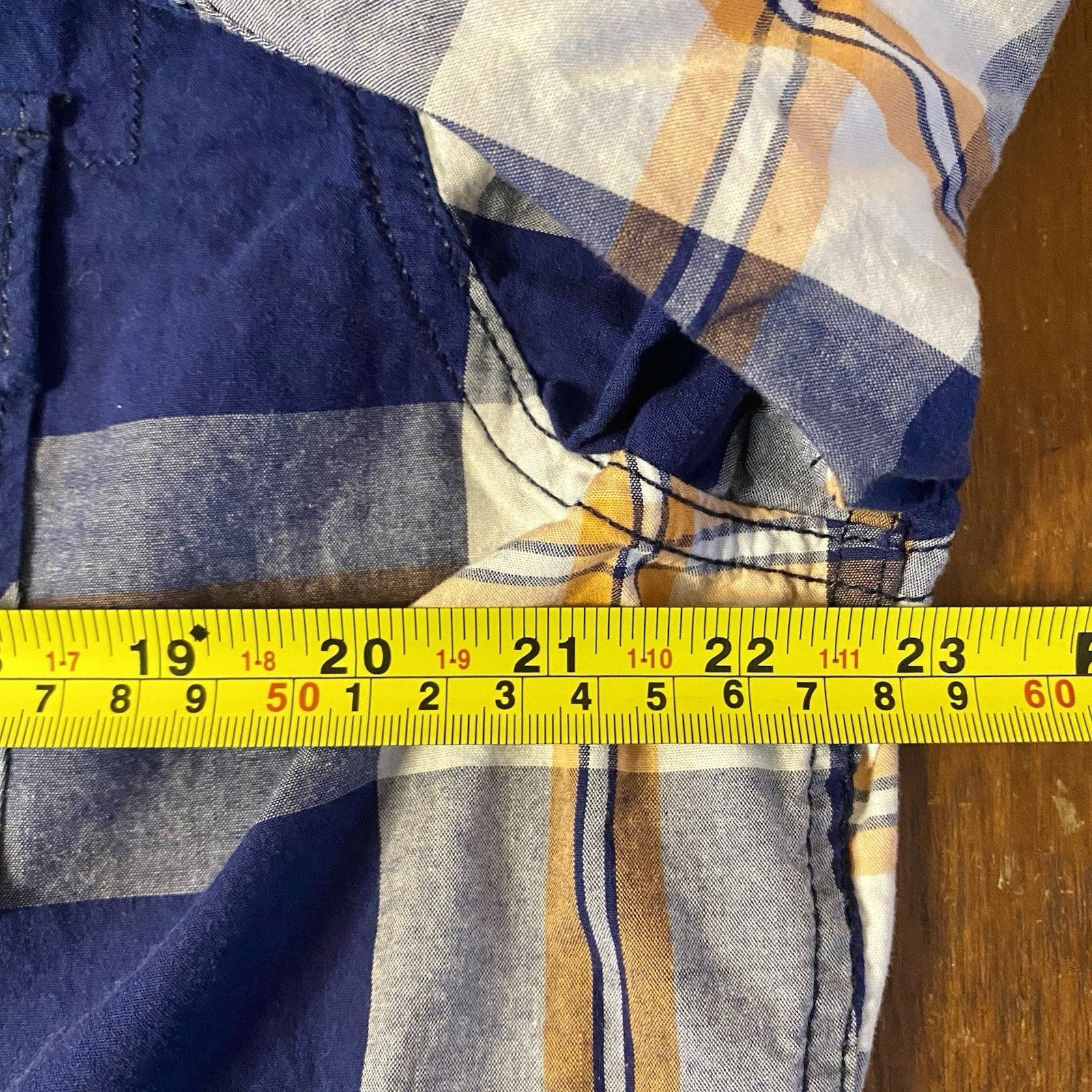Urban Pipeline Men’s XL Shirt Blue Western blue plaid pearl snap Size US XL / EU 56 / 4 - 9 Thumbnail