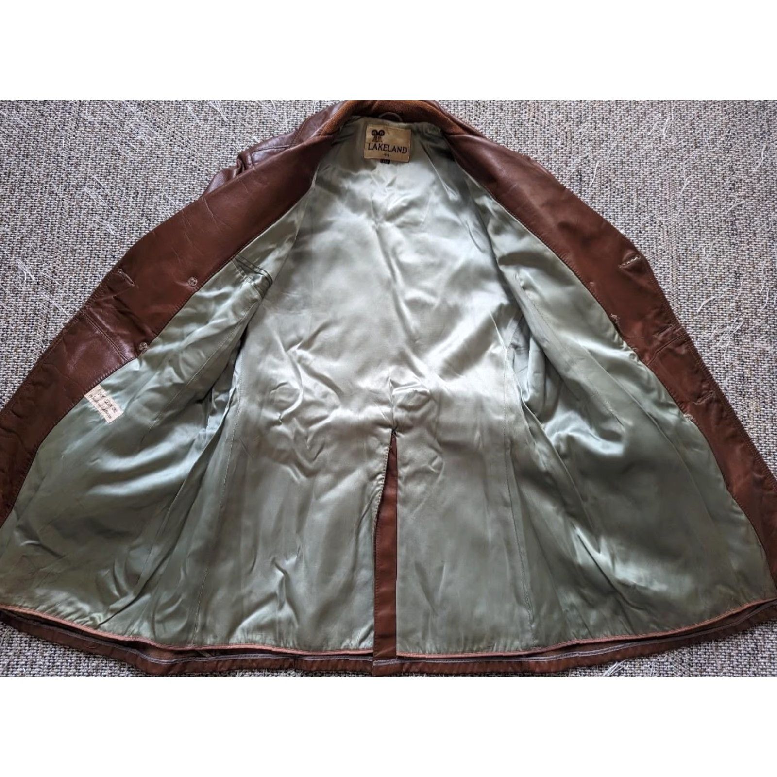Vintage VINTAGE Lakeland Trench Coat Men M Brown Leather Belted USA Made Coat Size US M / EU 48-50 / 2 - 4 Thumbnail