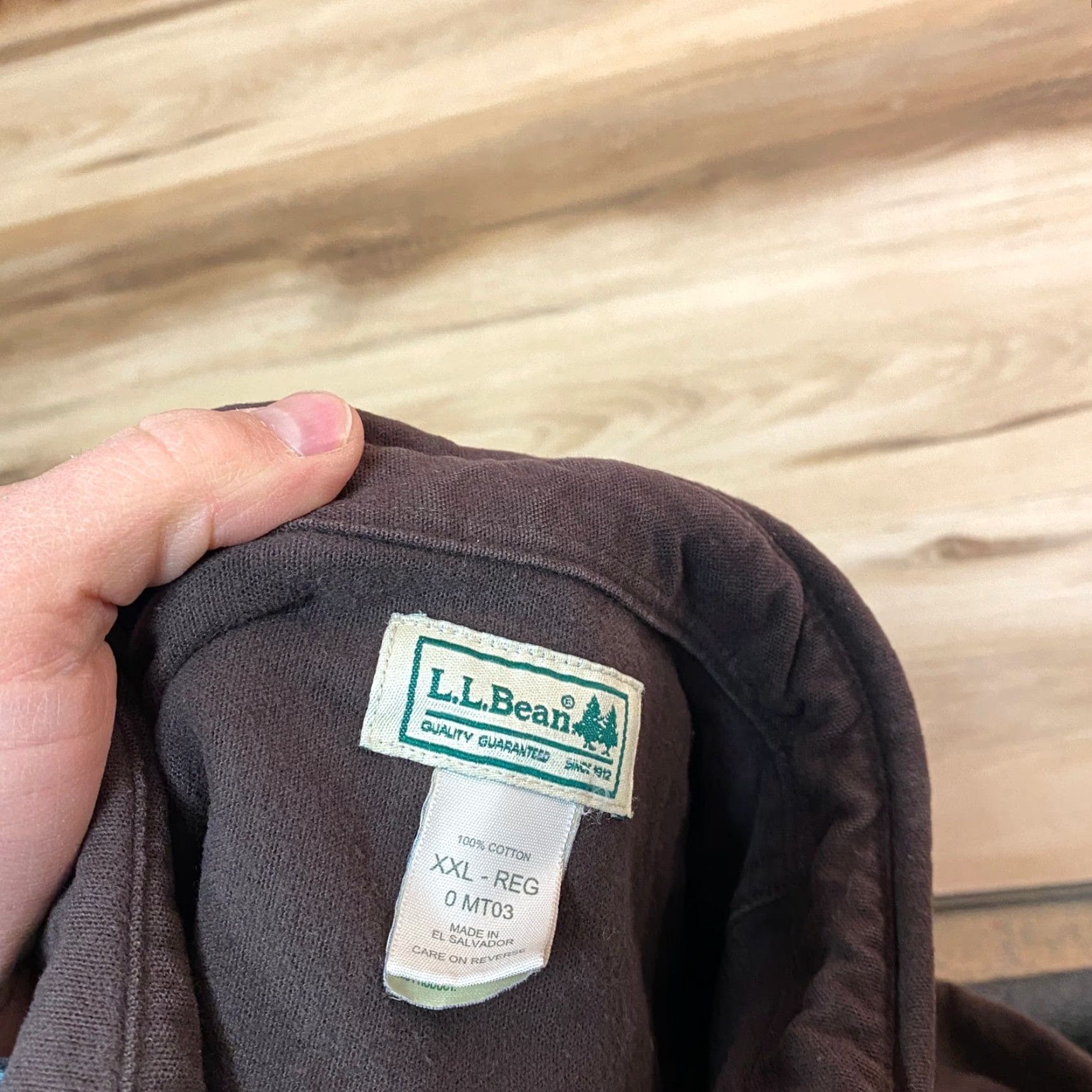 Vintage LL Bean Button-Up Shirt Mens 2XL Brown Long Sleeve Heavyweight Flannel Pockets Workwear Casual Outdoor Size US XXL / EU 58 / 5 - 2 Thumbnail