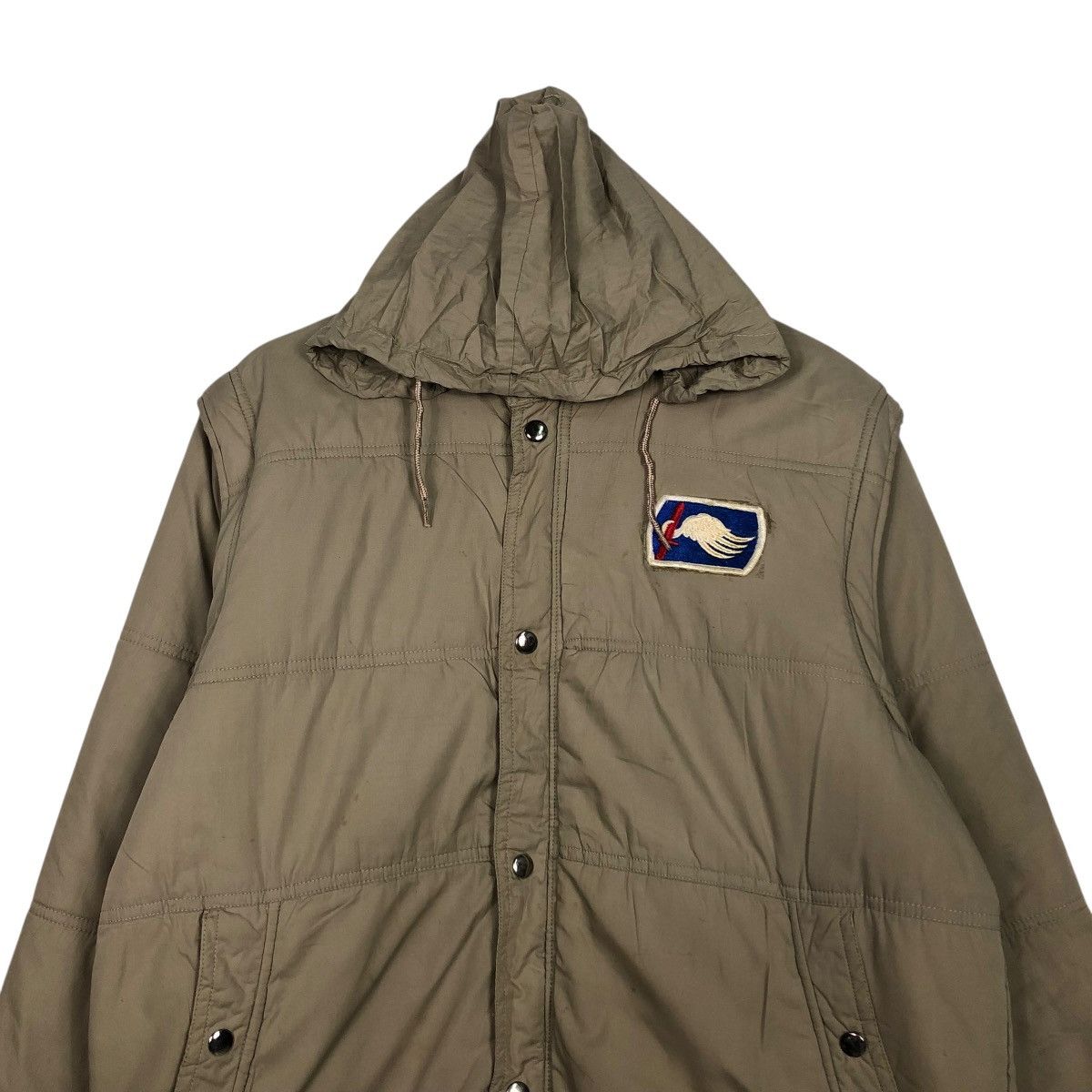 Japanese Brand 🔥VINTAGE PUFFER BIKER JACKET PUNK UNBRANDED ISSEY MIYAKE Size US L / EU 52-54 / 3 - 5 Thumbnail