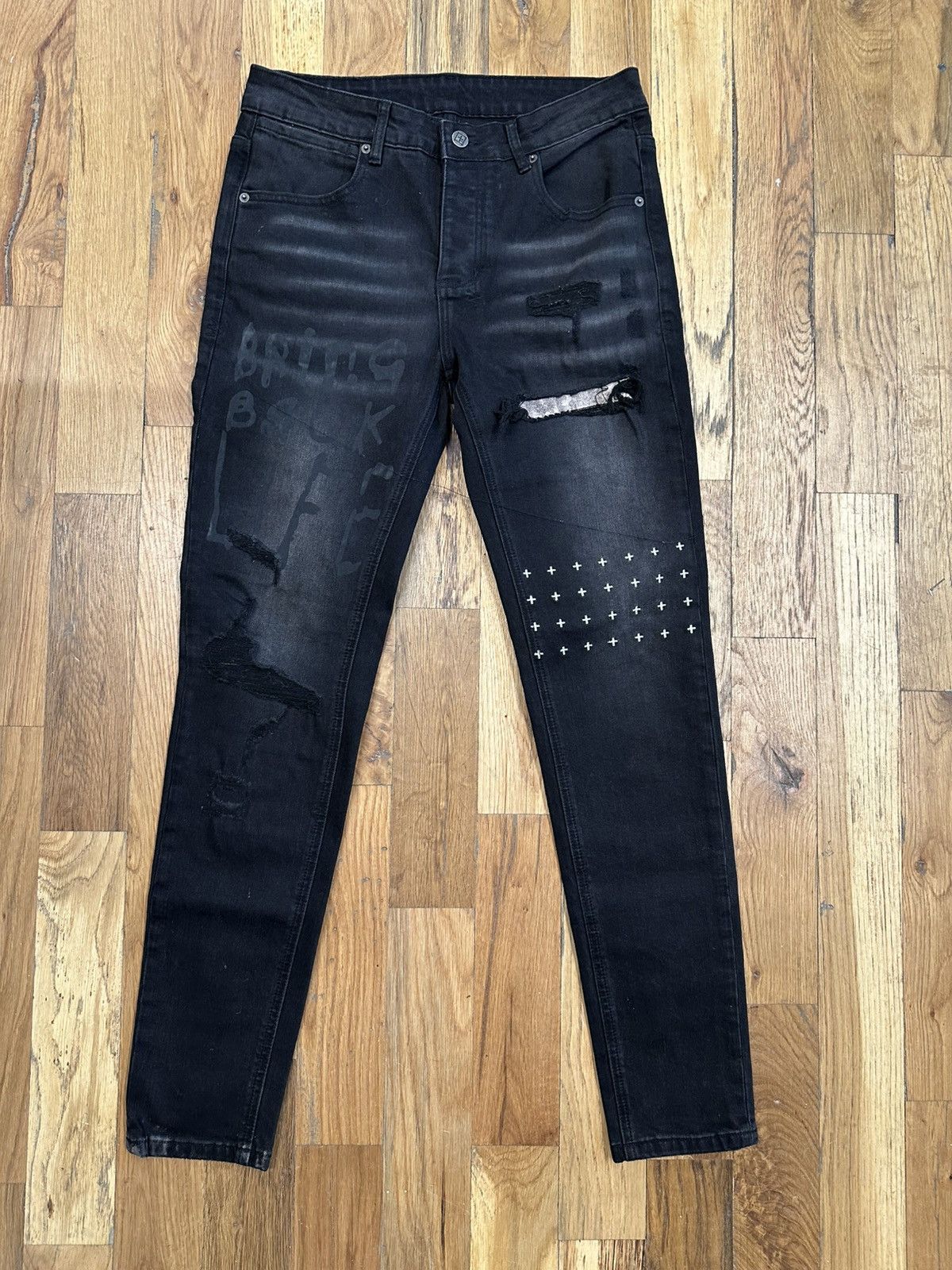 Ksubi Ksubi Bring Back Life Black Denim Jeans Sz 30 Size US 30 / EU 46 - 1 Thumbnail