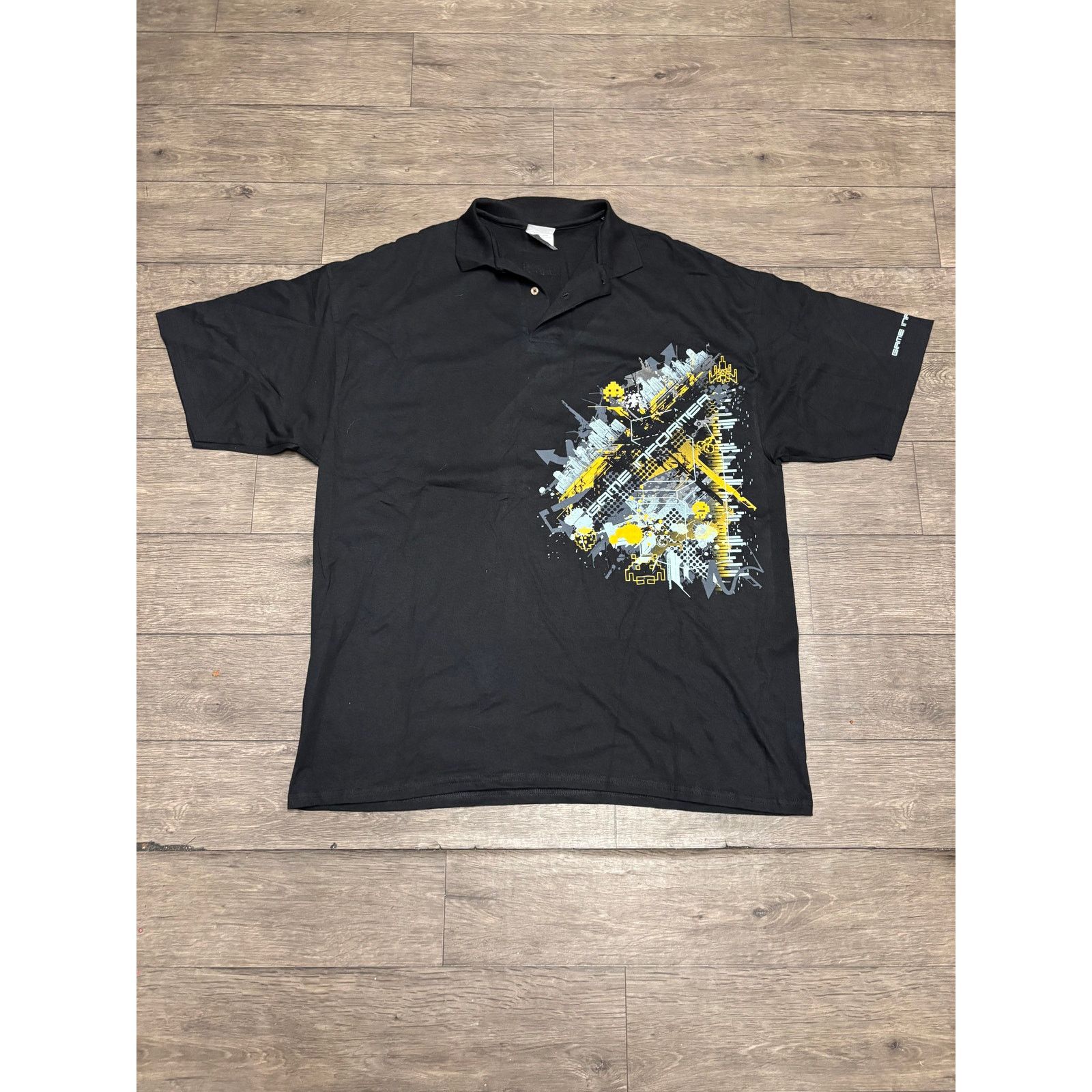 Vintage Vintage Game Informer Polo Black Shirt Sz XL Size US XL / EU 56 / 4 - 1 Thumbnail