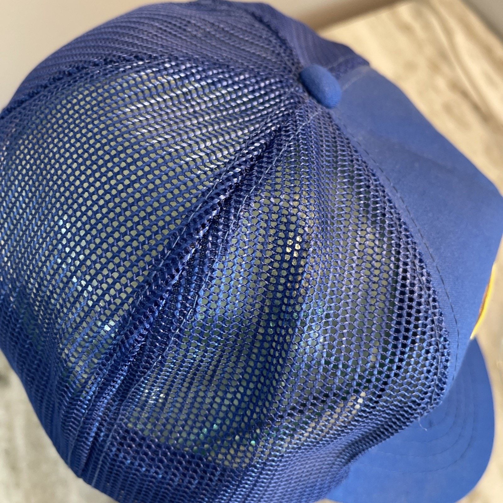 Vintage Vtg Trucker Hat Cap Snapback Blue Redi Serve Meat Food Patch Size ONE SIZE - 5 Thumbnail