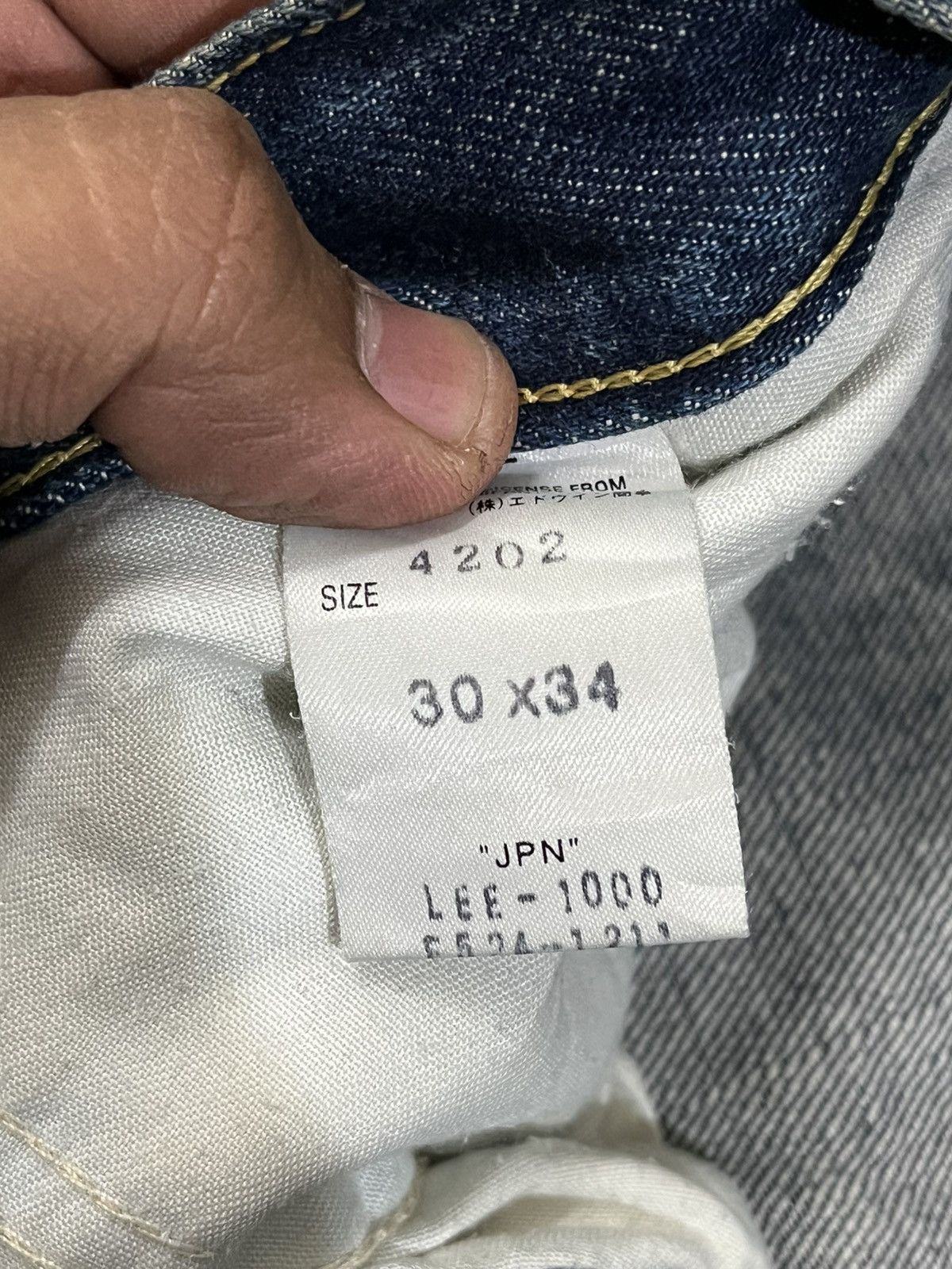Lee Vintage Lee Rider Flare Bell Bottom Made in Nippon Denim Size US 31 - 11 Thumbnail