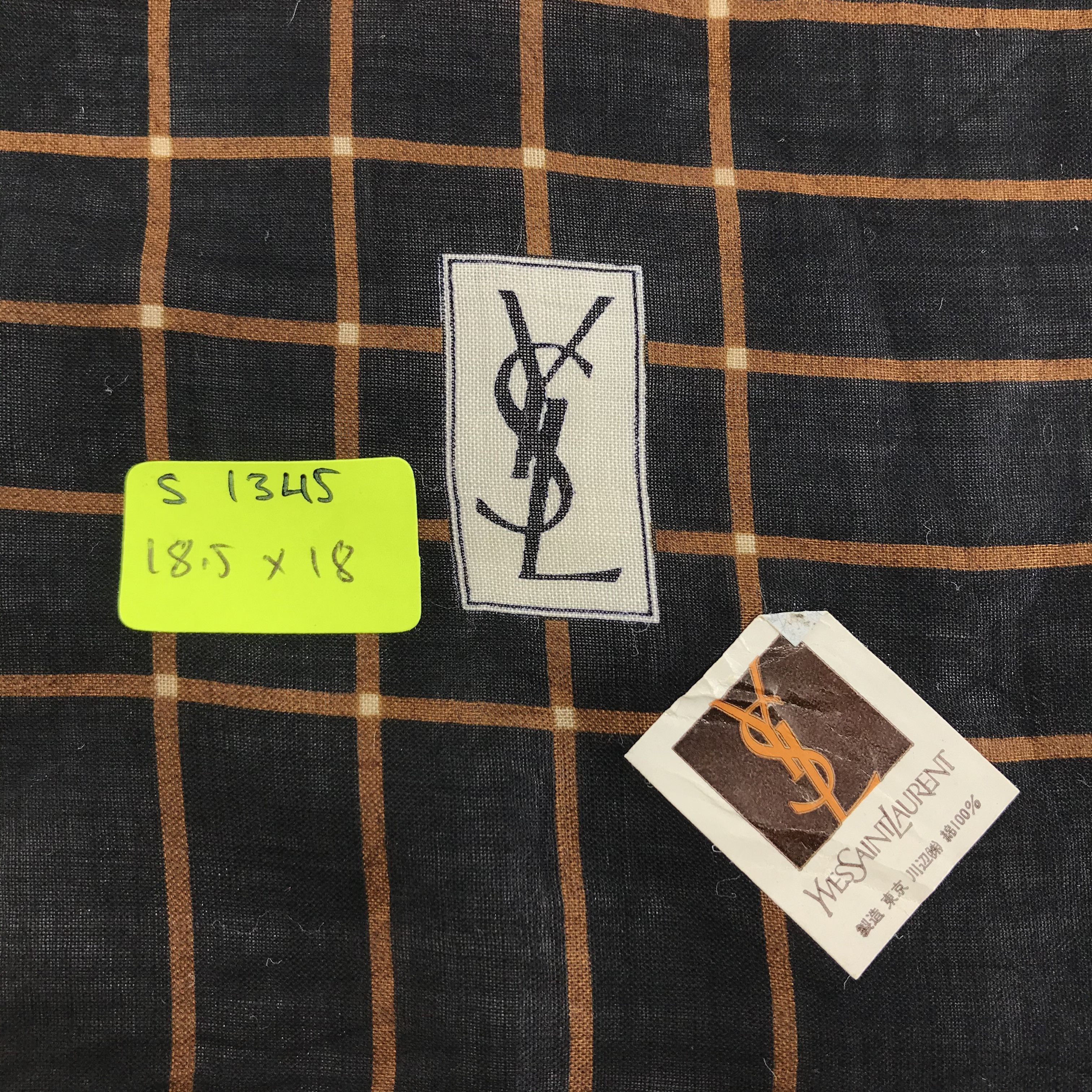Vintage × Yves Saint Laurent Yves Saint Laurent Bandana / Handkerchief/Neckerchief -S1345 Size ONE SIZE - 5 Thumbnail