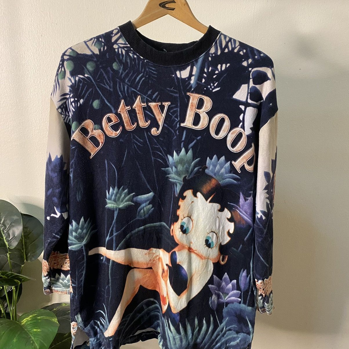 Cartoon Network × Vintage Vintage 1990s Betty Boop AOP Sweatshirt Size US L / EU 52-54 / 3 - 2 Thumbnail