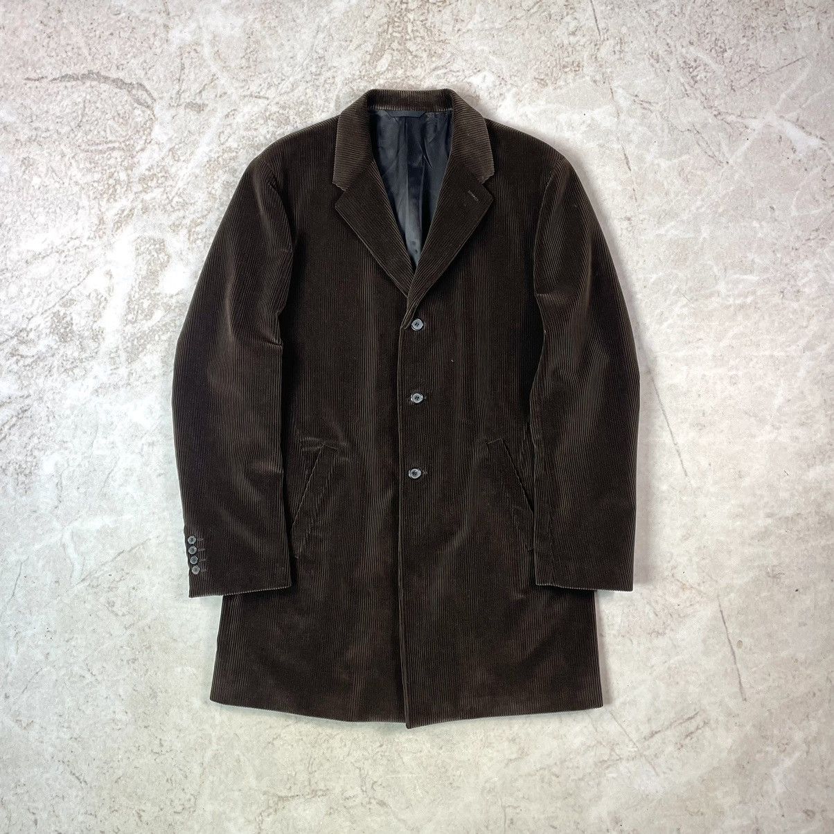 Neil Barrett Neil Barrett Italy Single Breasted Corduroy Overcoat Jacket Size US XL / EU 56 / 4 - 1 Thumbnail