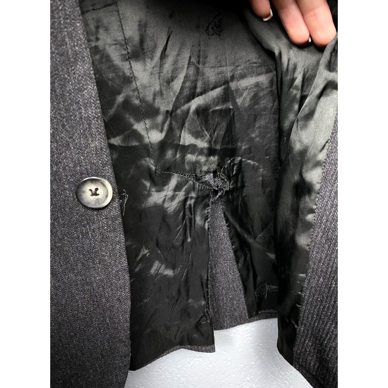 Kenzo KENZO Homme Vintage Wool Coat Jacket XL Gray Mens Coat 90s Size US XL / EU 56 / 4 - 5 Thumbnail