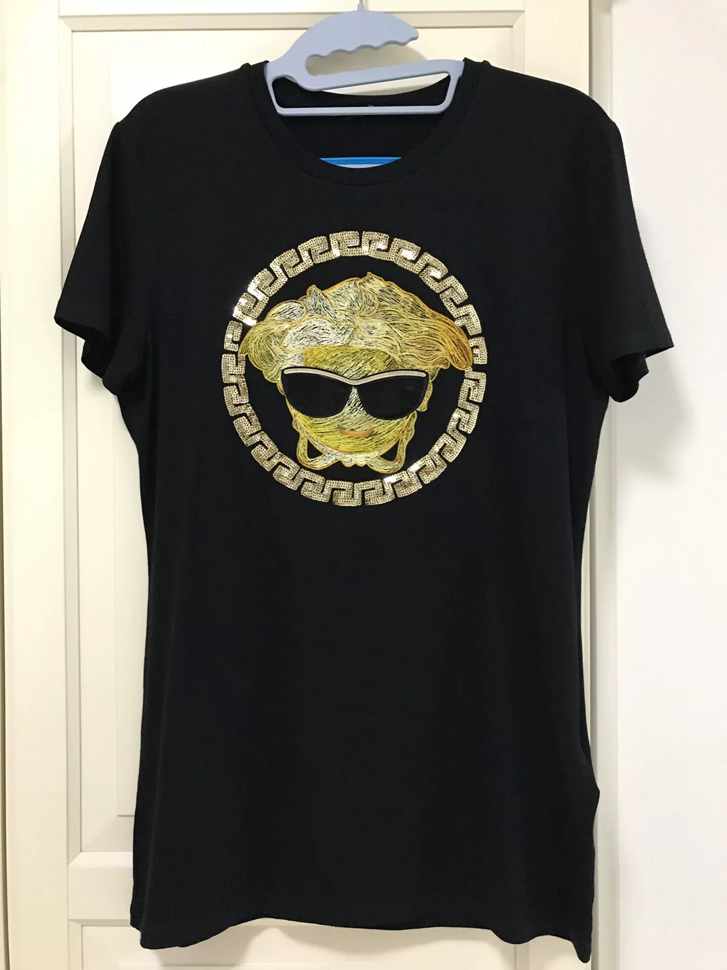 Versace VERSACE Medusa Print Black T-Shirt Size US M / EU 48-50 / 2 - 1 Thumbnail
