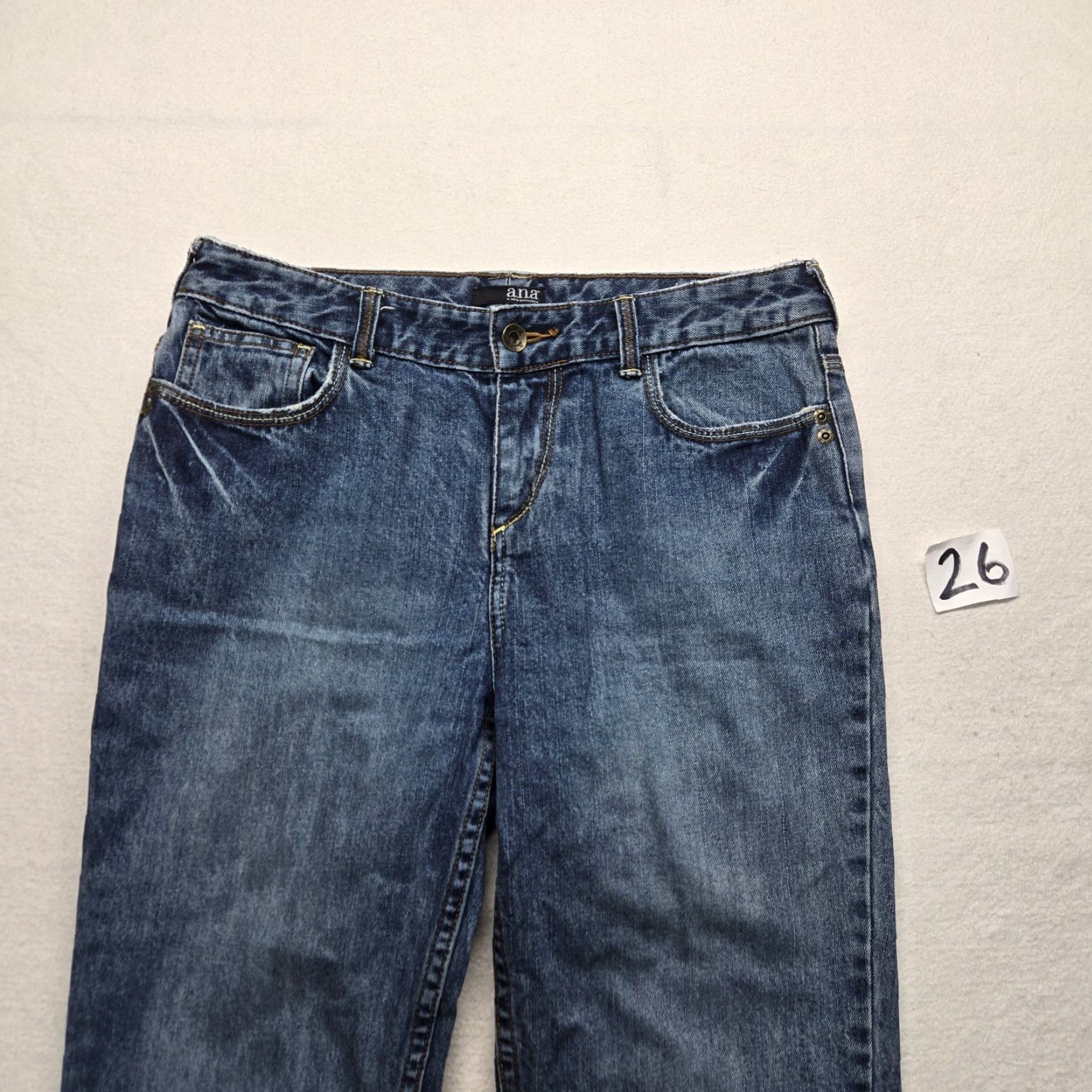 Vintage A.N.A Capri Jeans Low Rise Medium Wash Women's Size 4 Blue Capri Jeans 5-Pocket Denim Vintage: No Mens Womens Boys Girls Size 27" / US 4 / IT 40 - 2 Thumbnail
