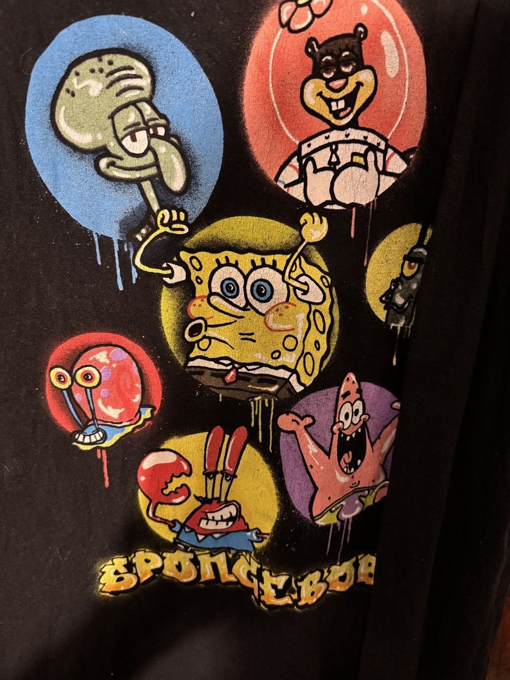 Nickelodeon SpongeBob SquarePants S/S T-Shirt Men 2XL Black Size US XXL / EU 58 / 5 - 5 Thumbnail