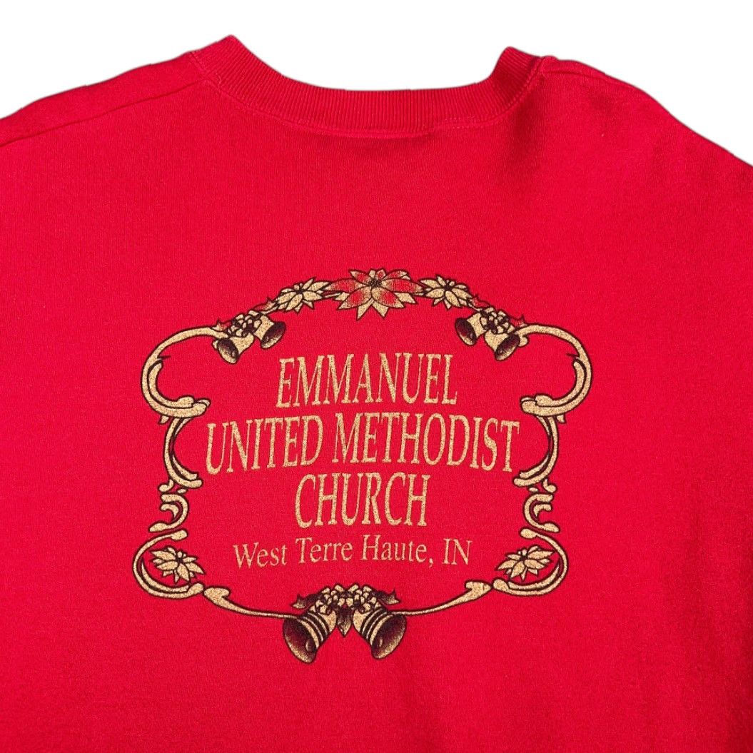 Lee VINTAGE Lee Red Christmas Sweatshirt Adult Large Cotton Blend Crew Neck 90s Size US L / EU 52-54 / 3 - 4 Thumbnail