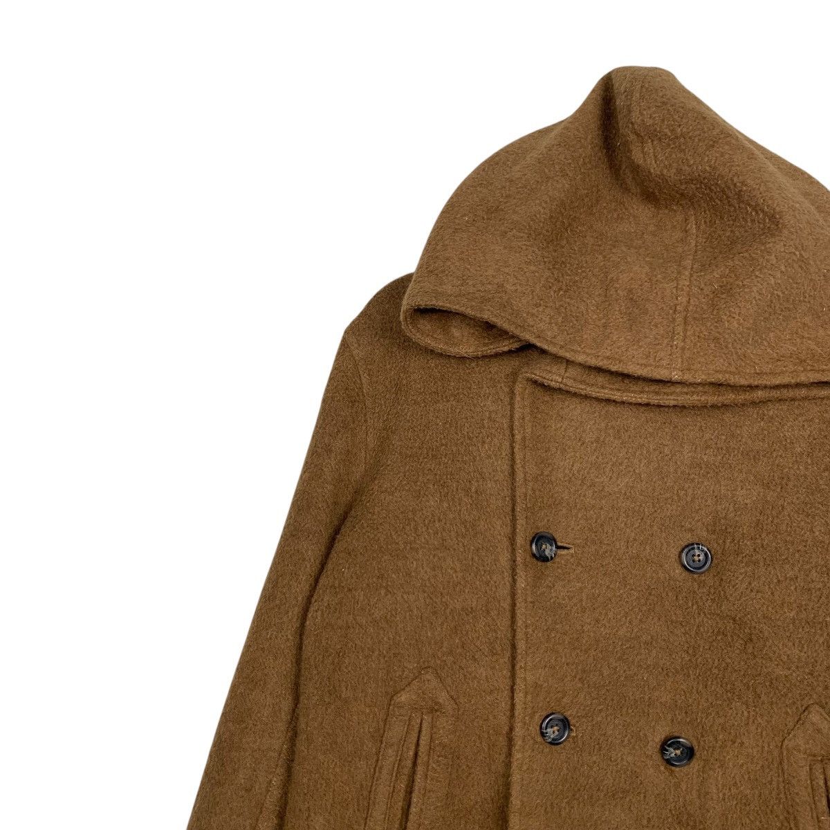 Katharine Hamnett London HAMNETT BLOUSON Double Breasted Hooded Jacket #2745-C124 Size L / US 10 / IT 46 - 3 Thumbnail
