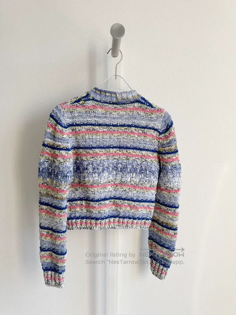 Chanel Chanel 21P rainbow striped knitted cardigan coat Size XXS / US 00 / IT 34 - 2 Thumbnail