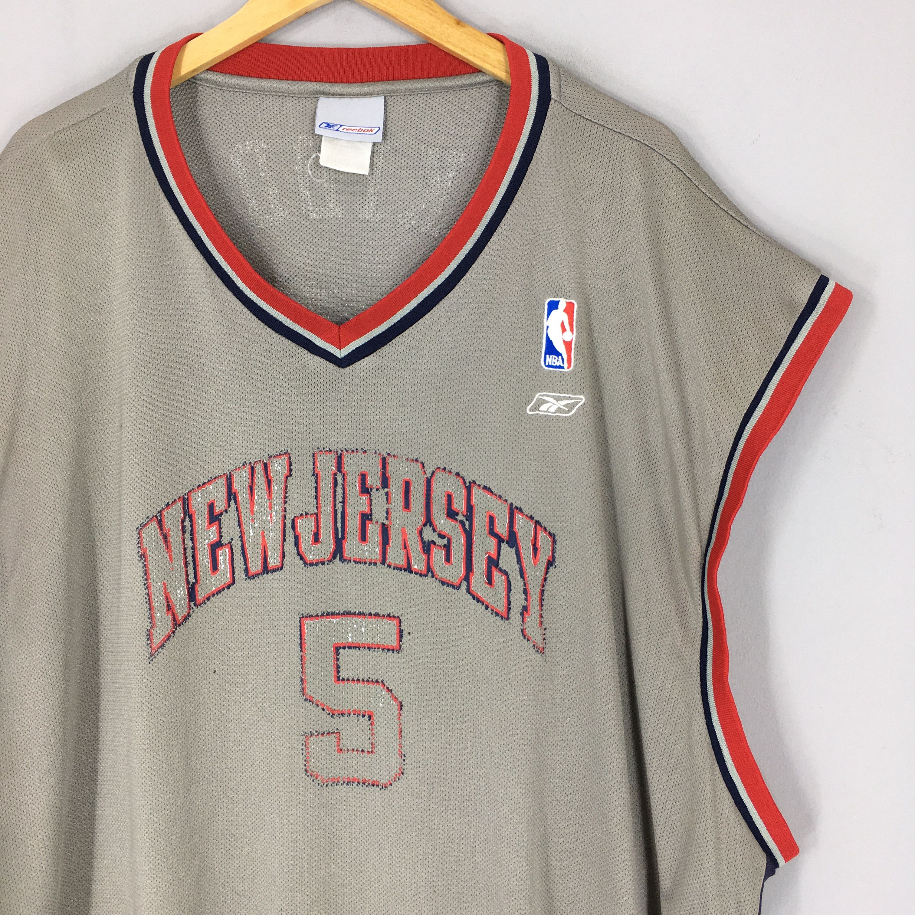 NBA × Nike × Vintage Vintage New Jersey Nets Basketball NBA Jersey 4XLarge Size US XXL / EU 58 / 5 - 2 Thumbnail