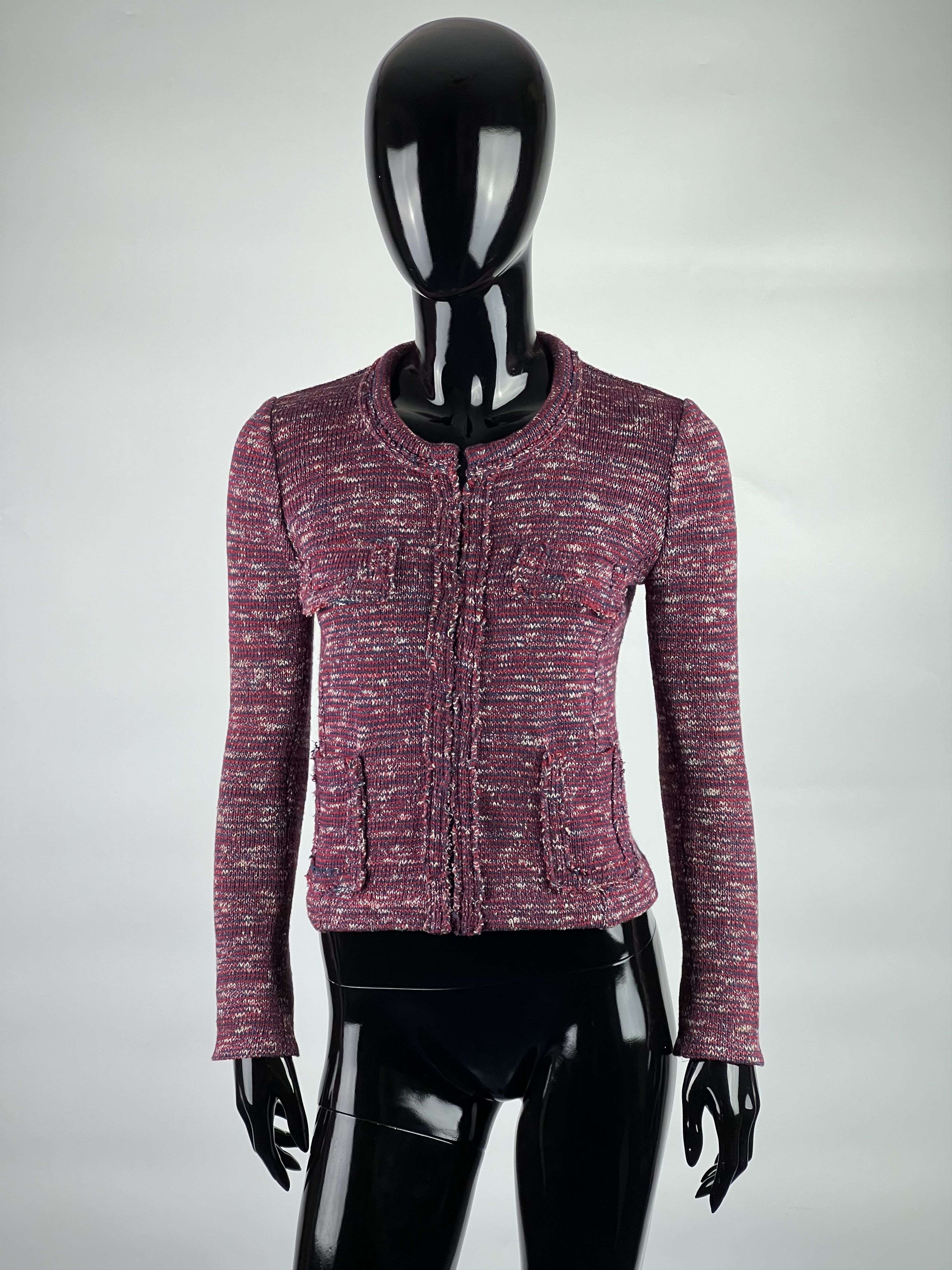 Isabel Marant × Isabel Marant Etoile Isabel Marant Jacket Cropped Marled Knit Cotton Size 36 Size XS / US 0-2 / IT 36-38 - 1 Thumbnail