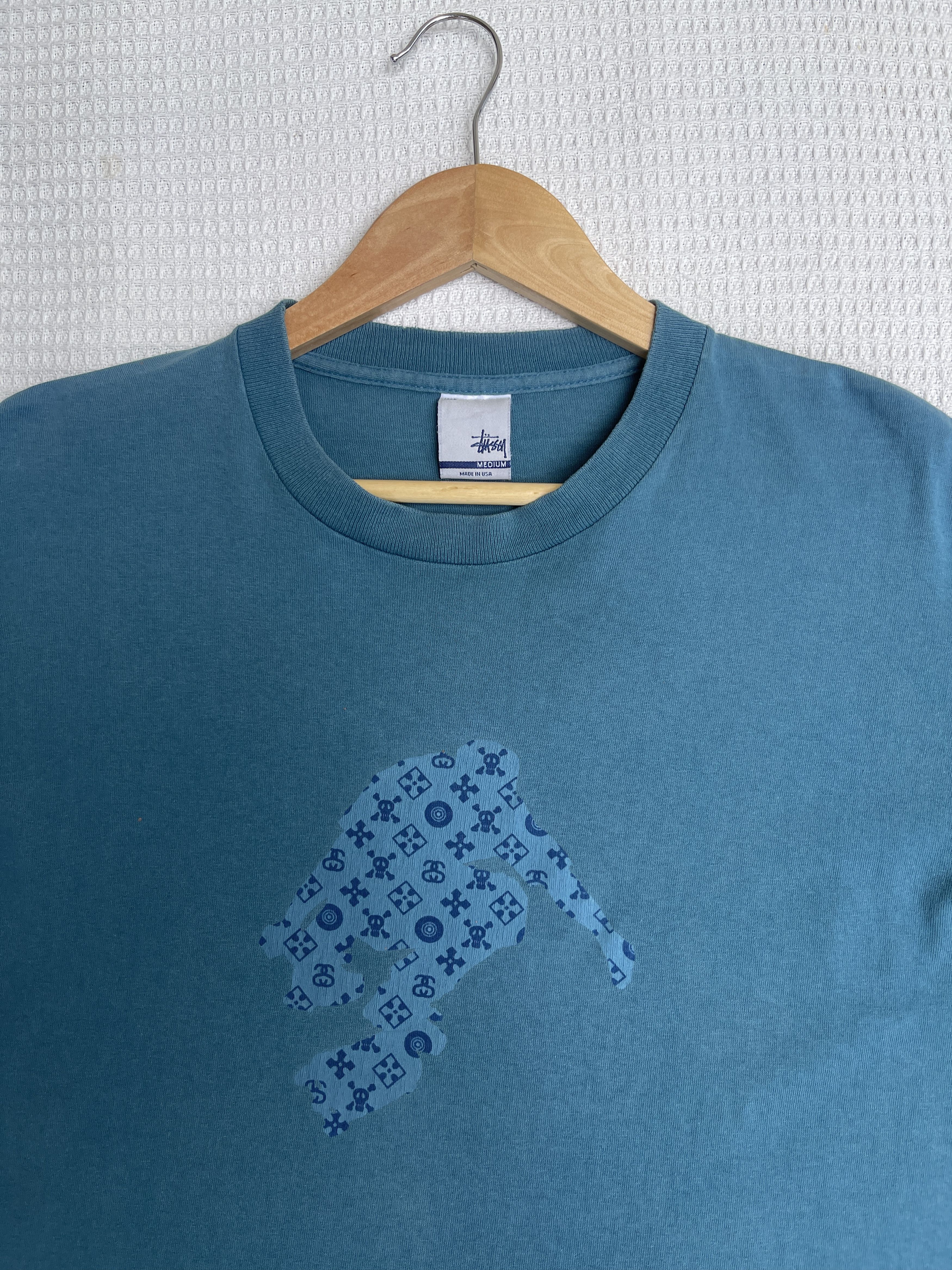 Stussy Last Drop🔥Rare🔥Vintage 90s Stussy Skateboards Monogram Tee Size US M / EU 48-50 / 2 - 11 Thumbnail