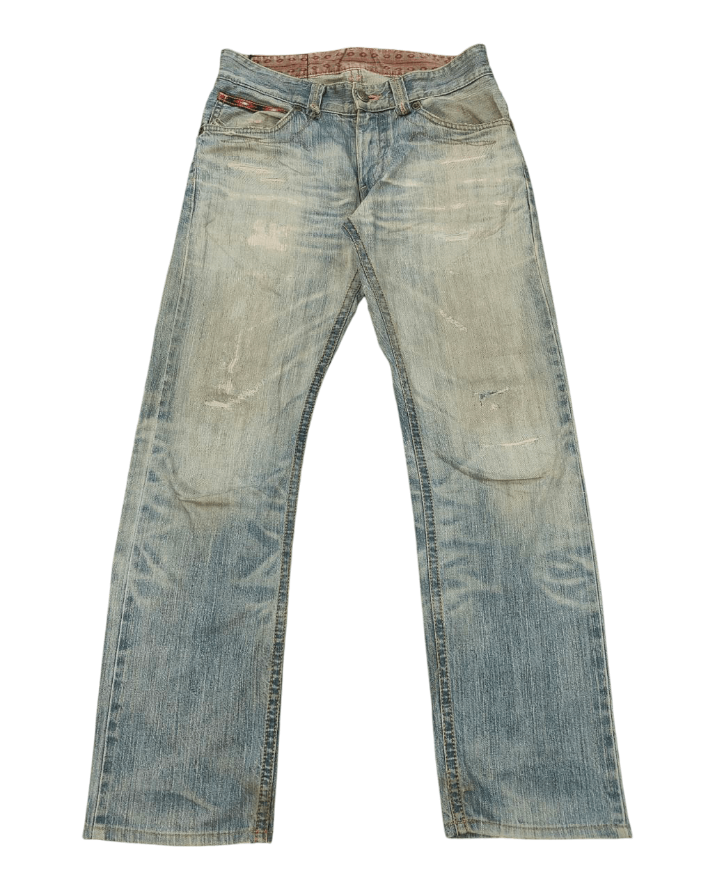 Vintage Vintage Edwin Ripped Distressed Denim Size US 30 / EU 46 - 1 Thumbnail