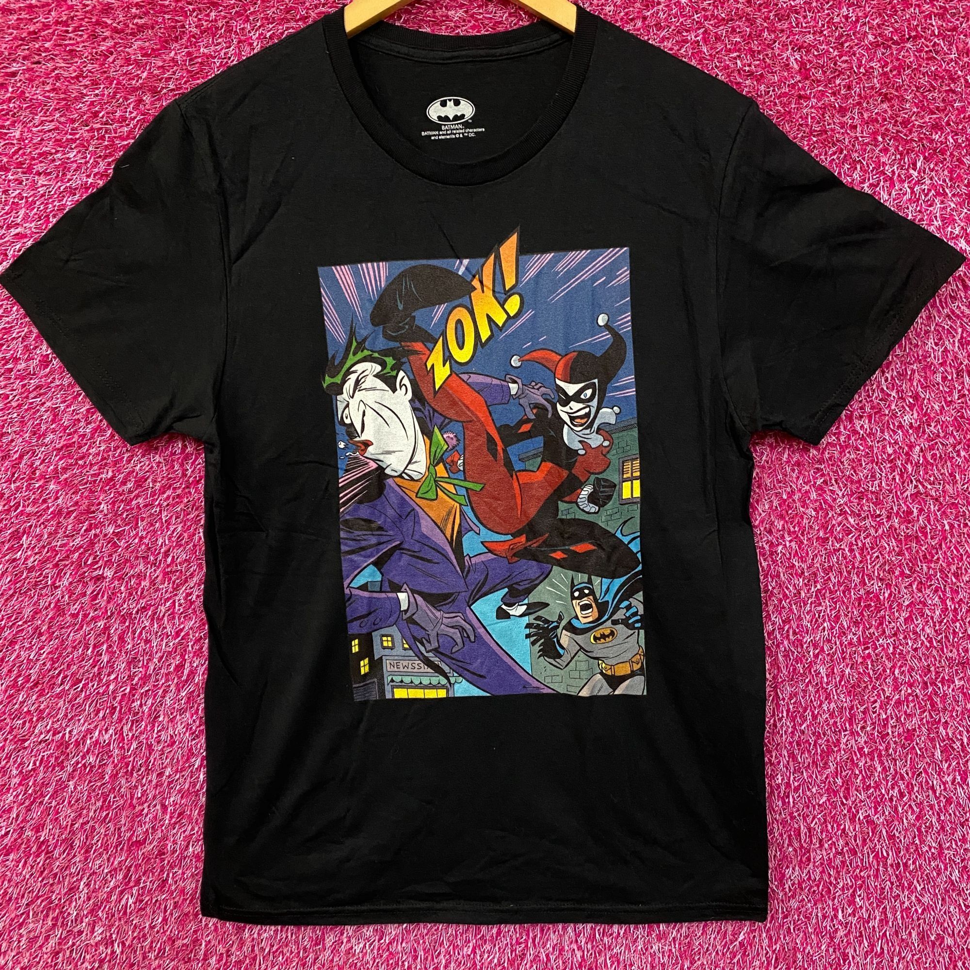 DC Comics DC Comics Batman The Joker Harley Quinn Kick Black T-Shirt S Size US S / EU 44-46 / 1 - 1 Thumbnail