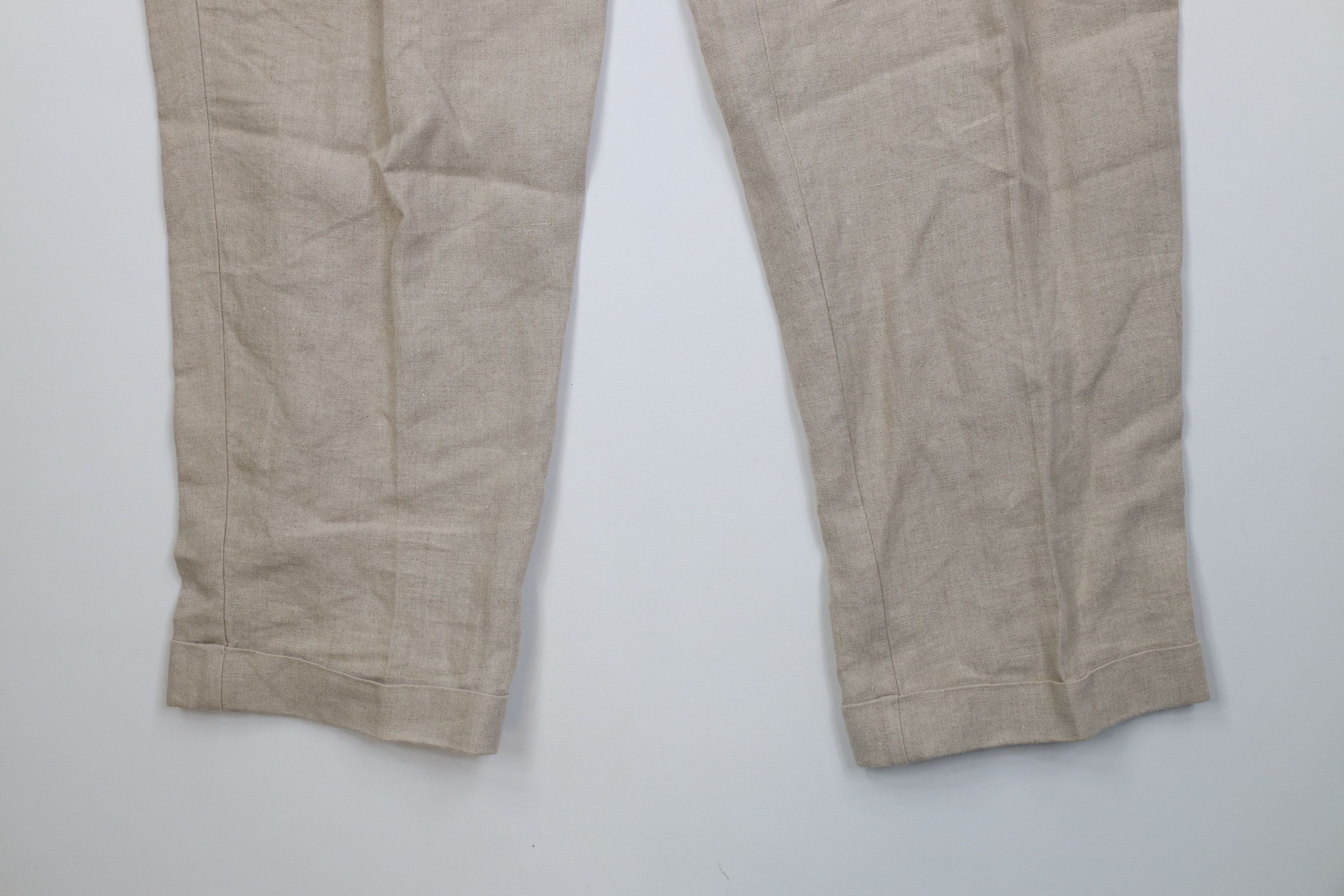 Vintage Vintage 90s Y2K Streetwear Knit Wide Leg Chino Pants Beige Size US 36 / EU 52 - 4 Thumbnail