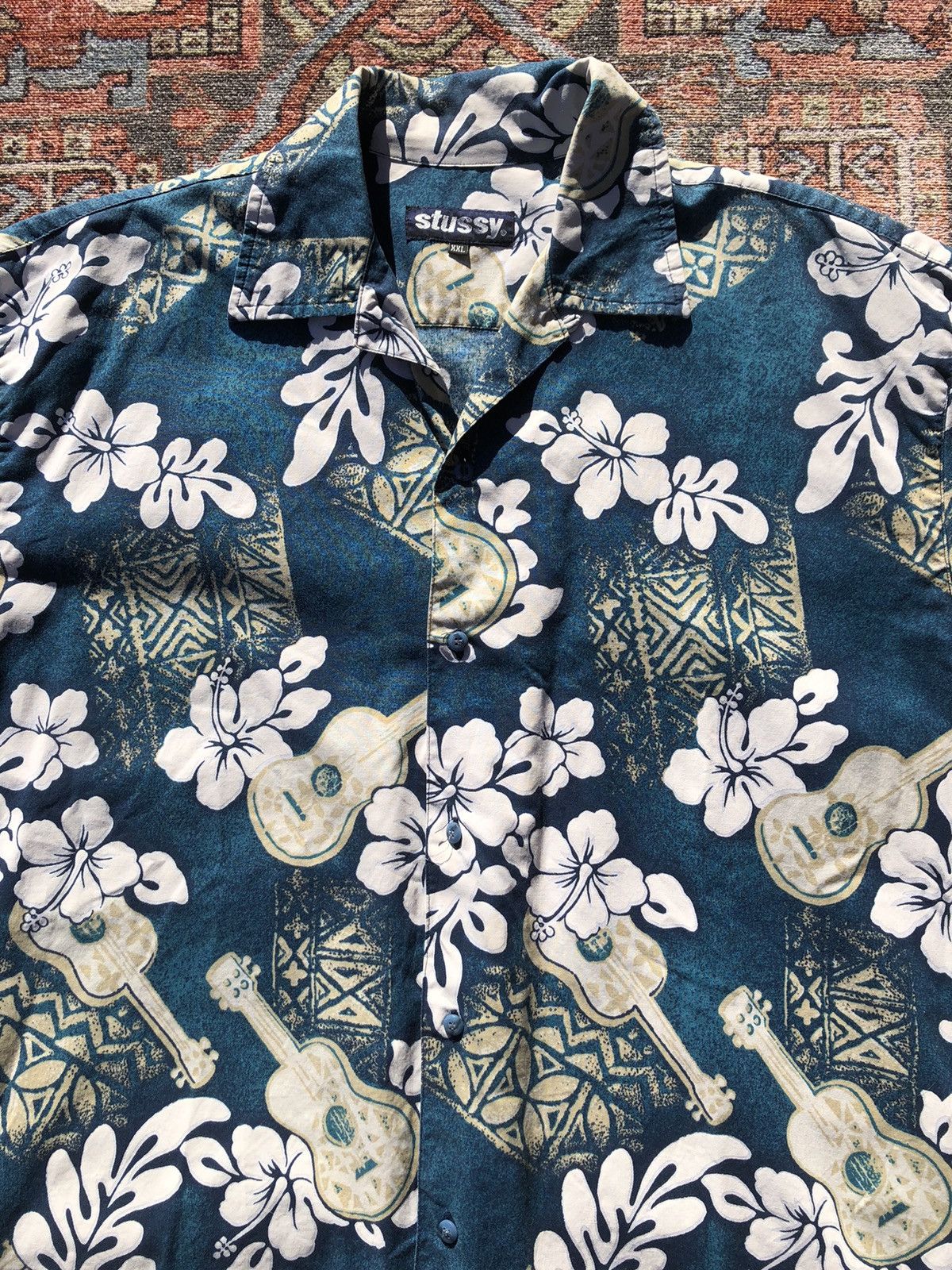 Stussy Vintage 90s Stussy Hawaiian Button Up Streetwear Surf Rare Size US XXL / EU 58 / 5 - 6 Thumbnail