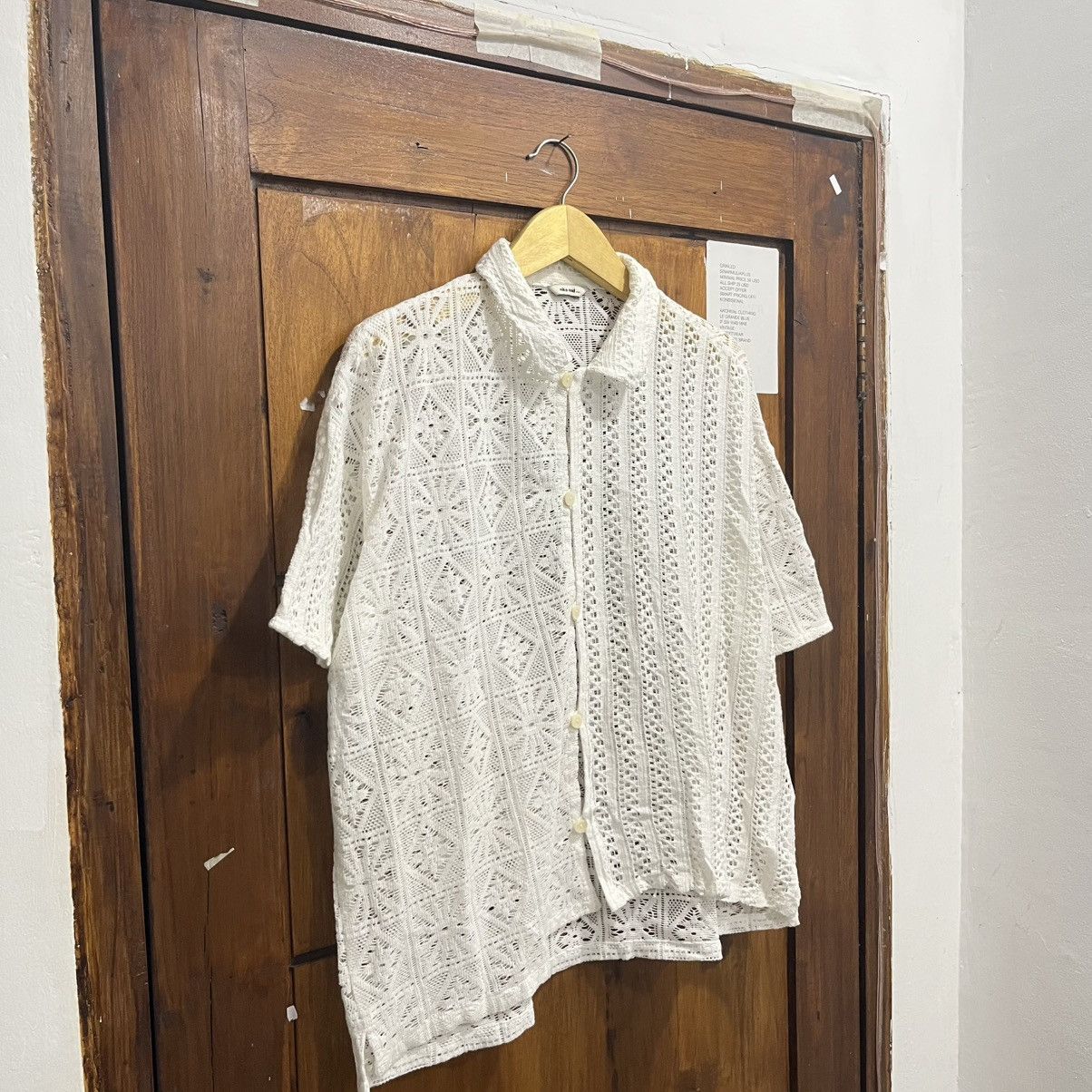 Issey Miyake Niko And Unique Crochet Shirt Size US M / EU 48-50 / 2 - 8 Thumbnail