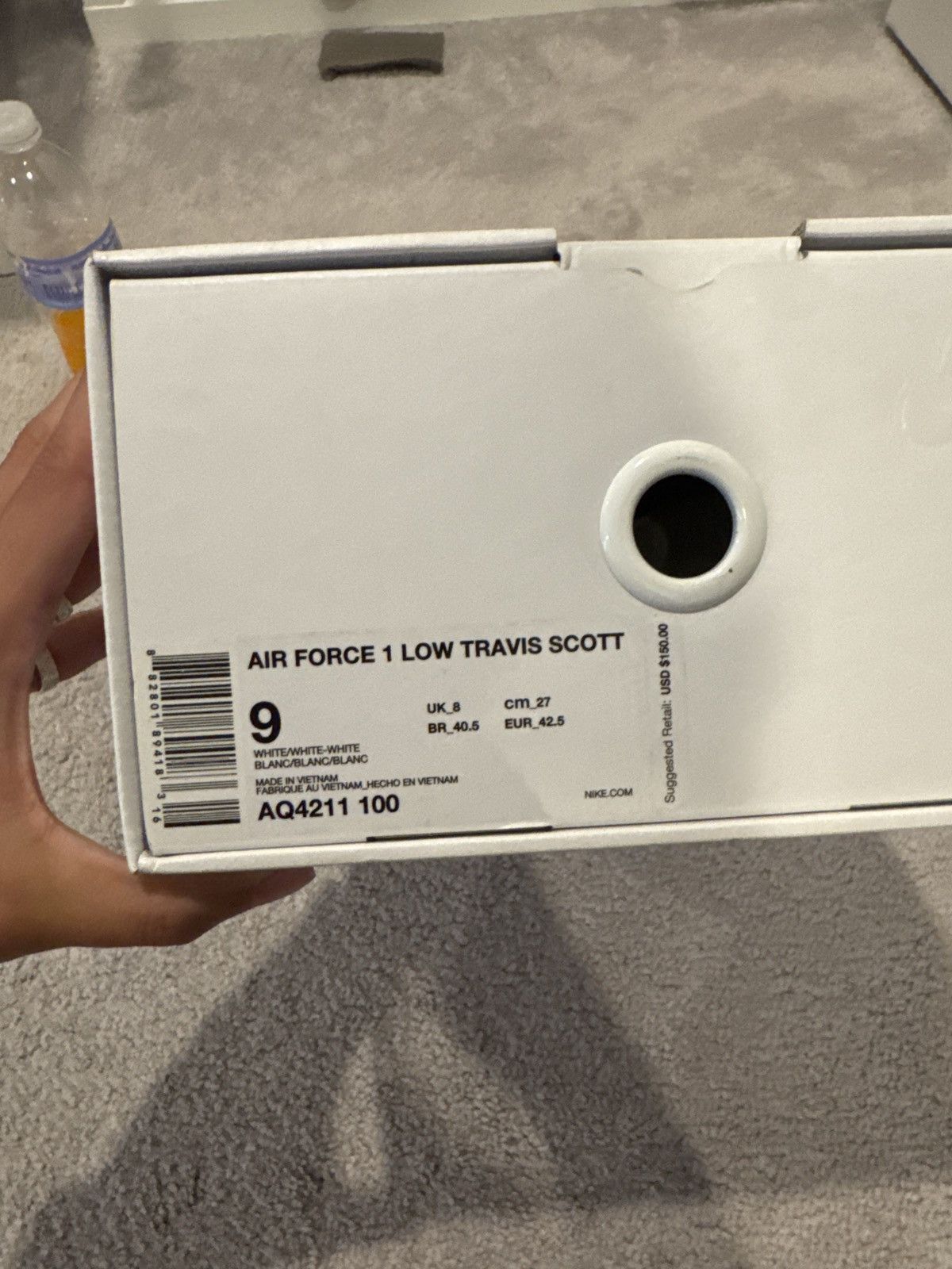 Nike × Travis Scott Travis Scott airforce 1 (white) Size US 9 / EU 42 - 8 Thumbnail