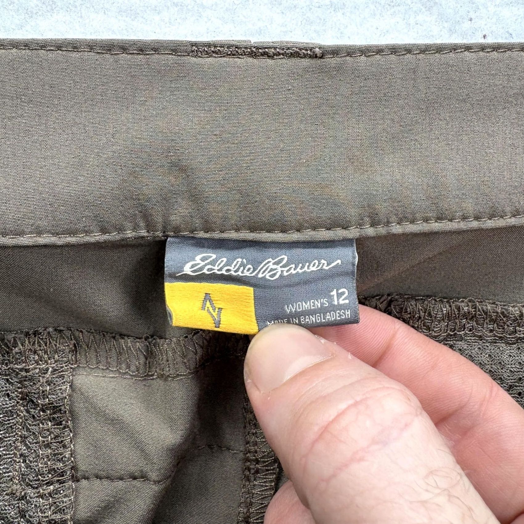 Eddie Bauer Eddie Bauer Travex Roll-Up Hiking Pants Womens 12 Brown Stretch Pockets Camp Size 34" / US 12 / IT 48 - 4 Thumbnail