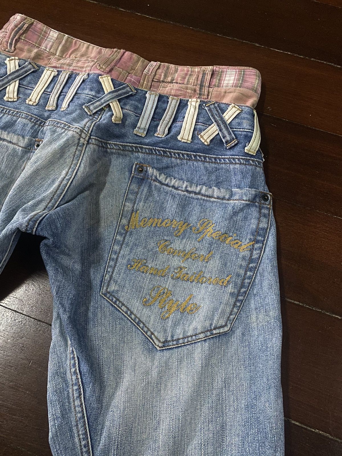 PPFM FIRE 🔥 MEMORY SPECIAL Double Waist Seditionaries Jeans Size US 33 - 15 Thumbnail