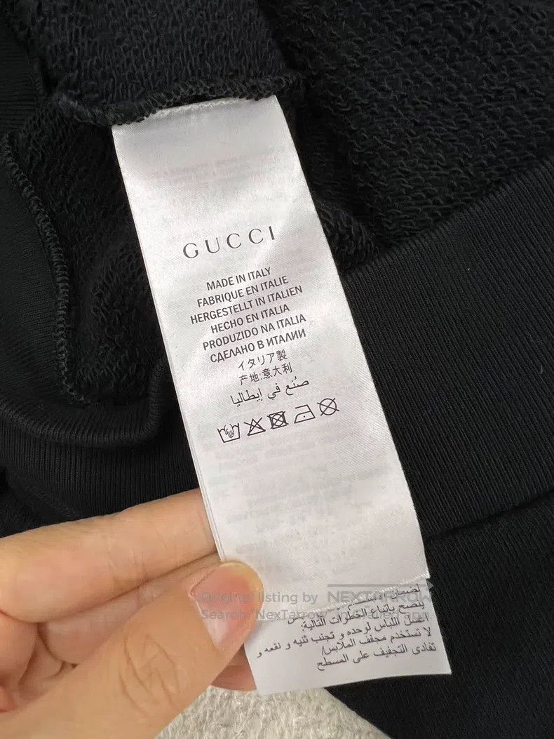 Gucci Gucci Colourful sequin logo black hooded sweatshirt Size US XS / EU 42 / 0 - 5 Thumbnail