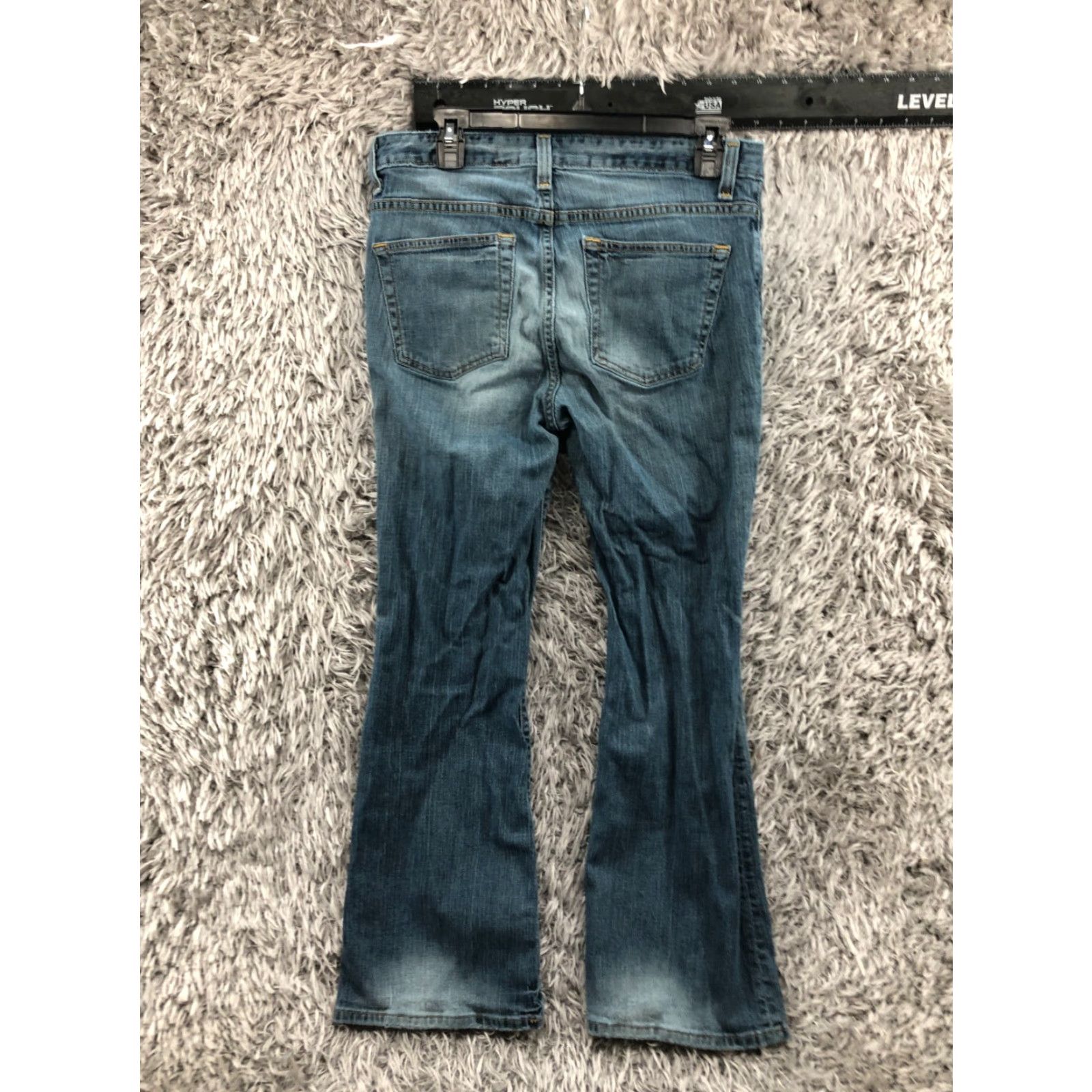 Gap Gap 1969 Jeans Flared Size 10 Womens Regular Blue Denim Pants Slim Fit 5-Pocket Mid Rise Comfortable: Cotton Size 32" / US 10 / IT 46 - 6 Thumbnail