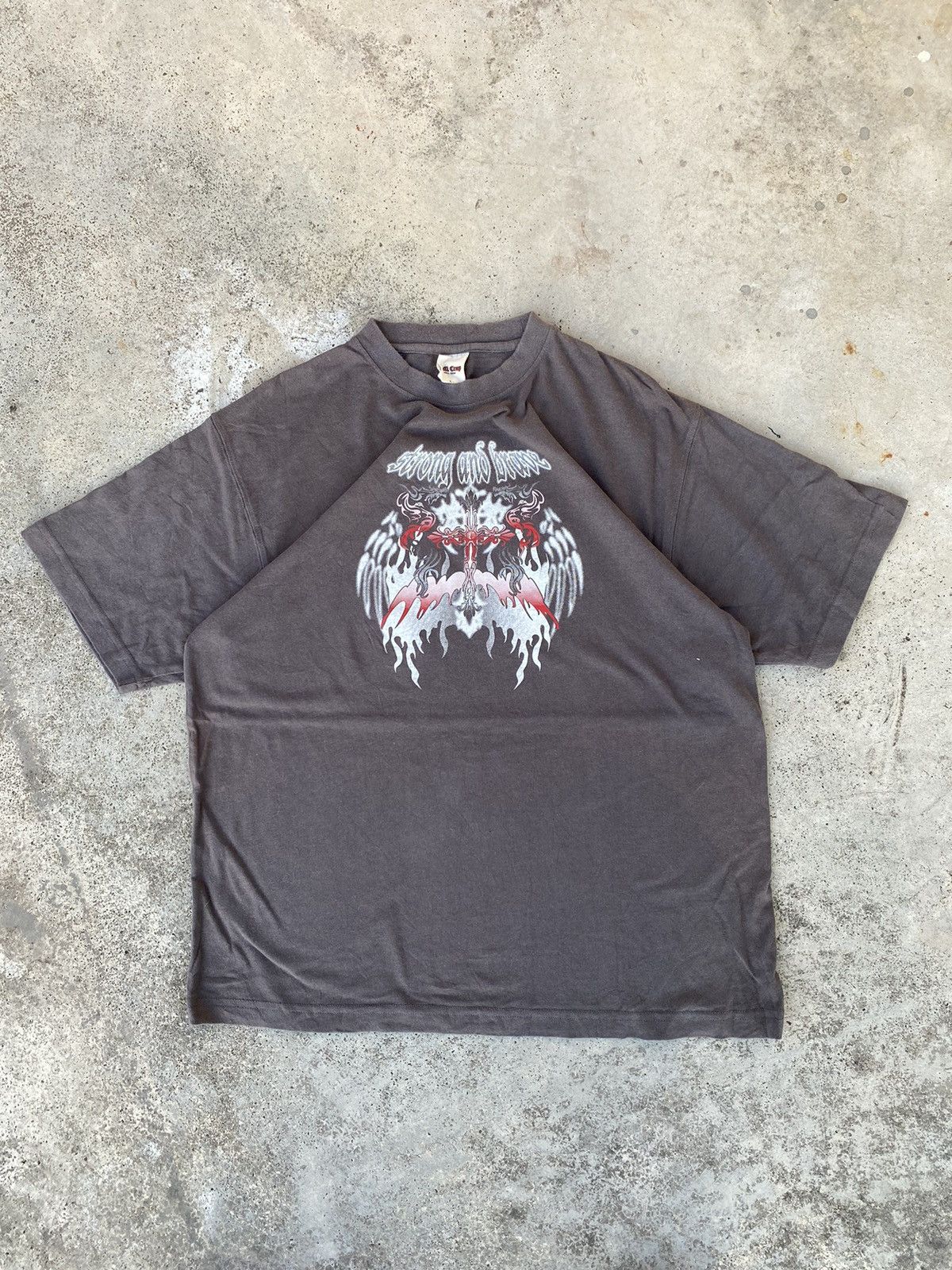 If Six Was Nine 2000s archive Wings Flame Cross Shirt Size US M / EU 48-50 / 2 - 1 Thumbnail