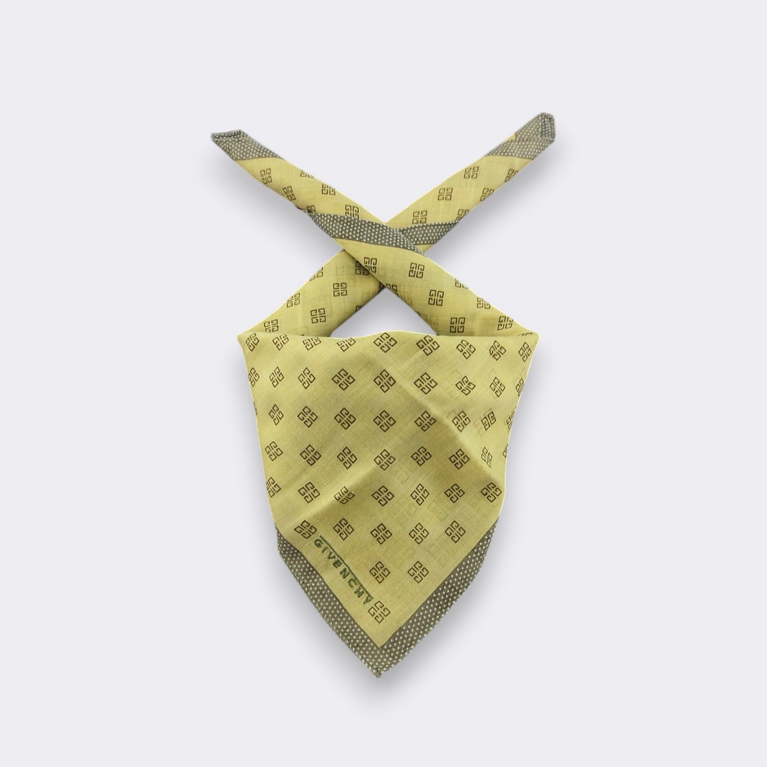 Givenchy Vintage Givenchy 4G Monogram Logo Cotton Handkerchief Scarf Size ONE SIZE - 1 Thumbnail