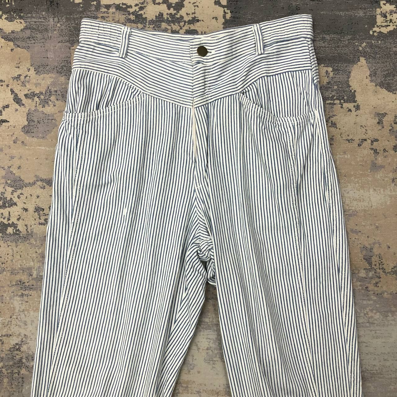 Vintage P557 VTG ICONIC HICKORY STRIPED PAINTER PANTS Size 28" / US 6 / IT 42 - 3 Thumbnail