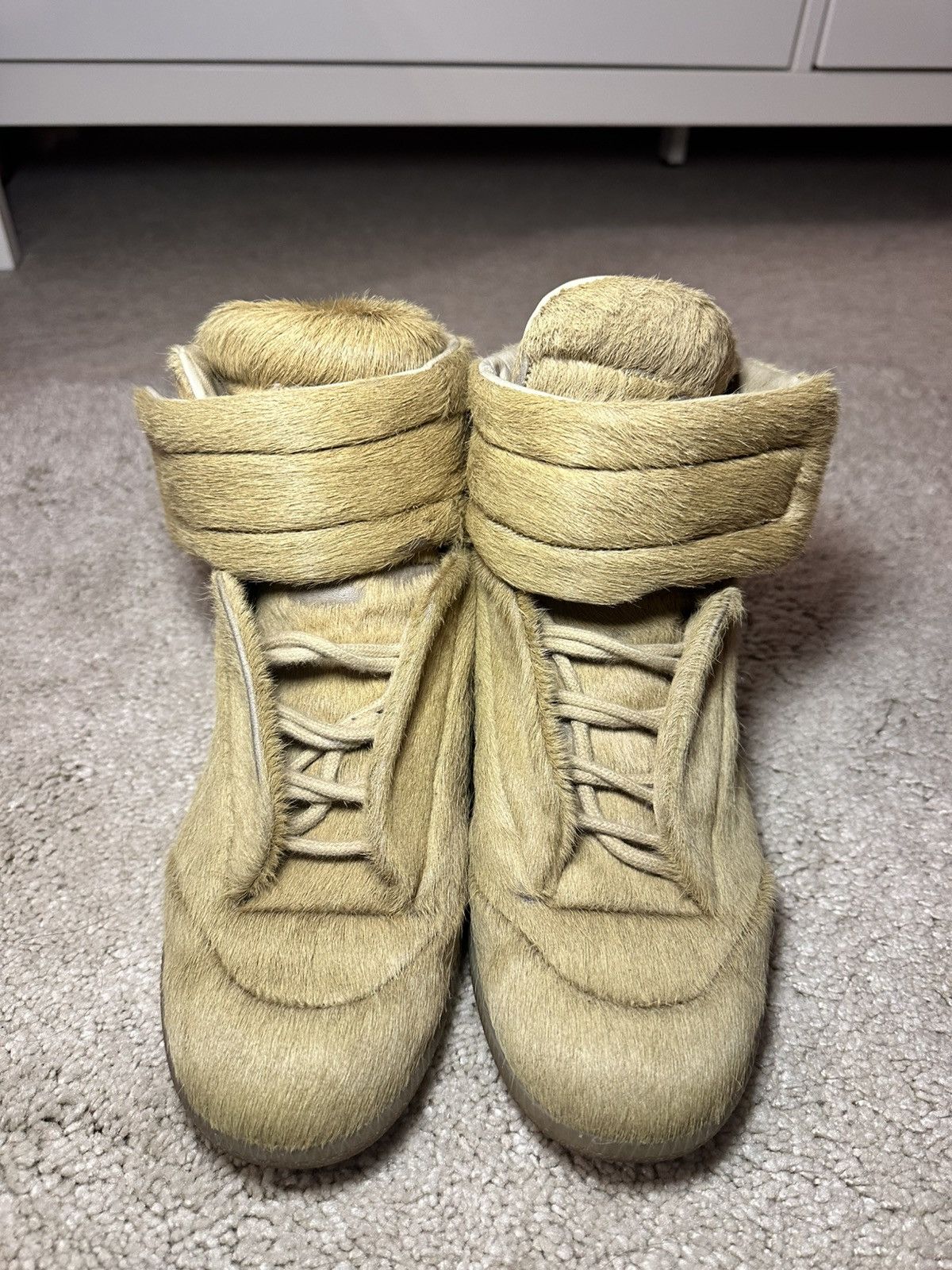 Maison Margiela Maison Margiela Future High Sneaker Pony Hair RARE Size US 7.5 / EU 40-41 - 10 Thumbnail