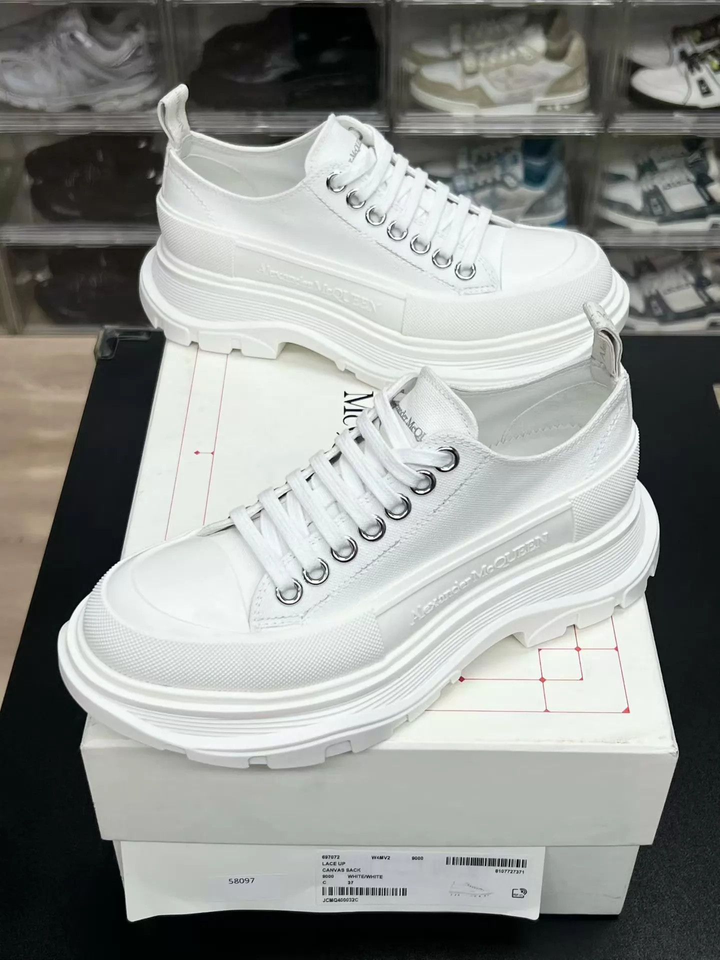 Alexander McQueen McQueen Martin boots low-top all white 37 great cond Size US 6.5 / IT 36.5 - 1 Thumbnail