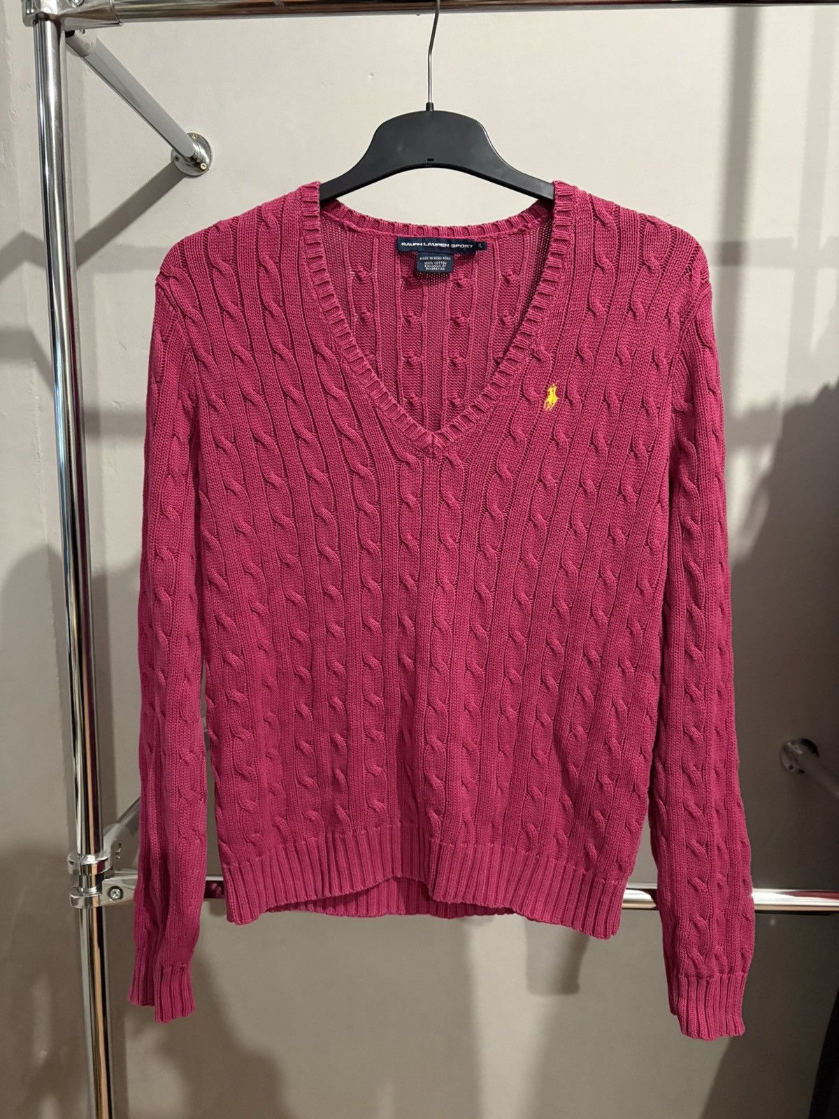Ralph Lauren Sport Ralph Lauren Sport Cable-Knit Jumper & Sweater Men’s Pink XL Size XL / US 12-14 / IT 48-50 - 4 Thumbnail