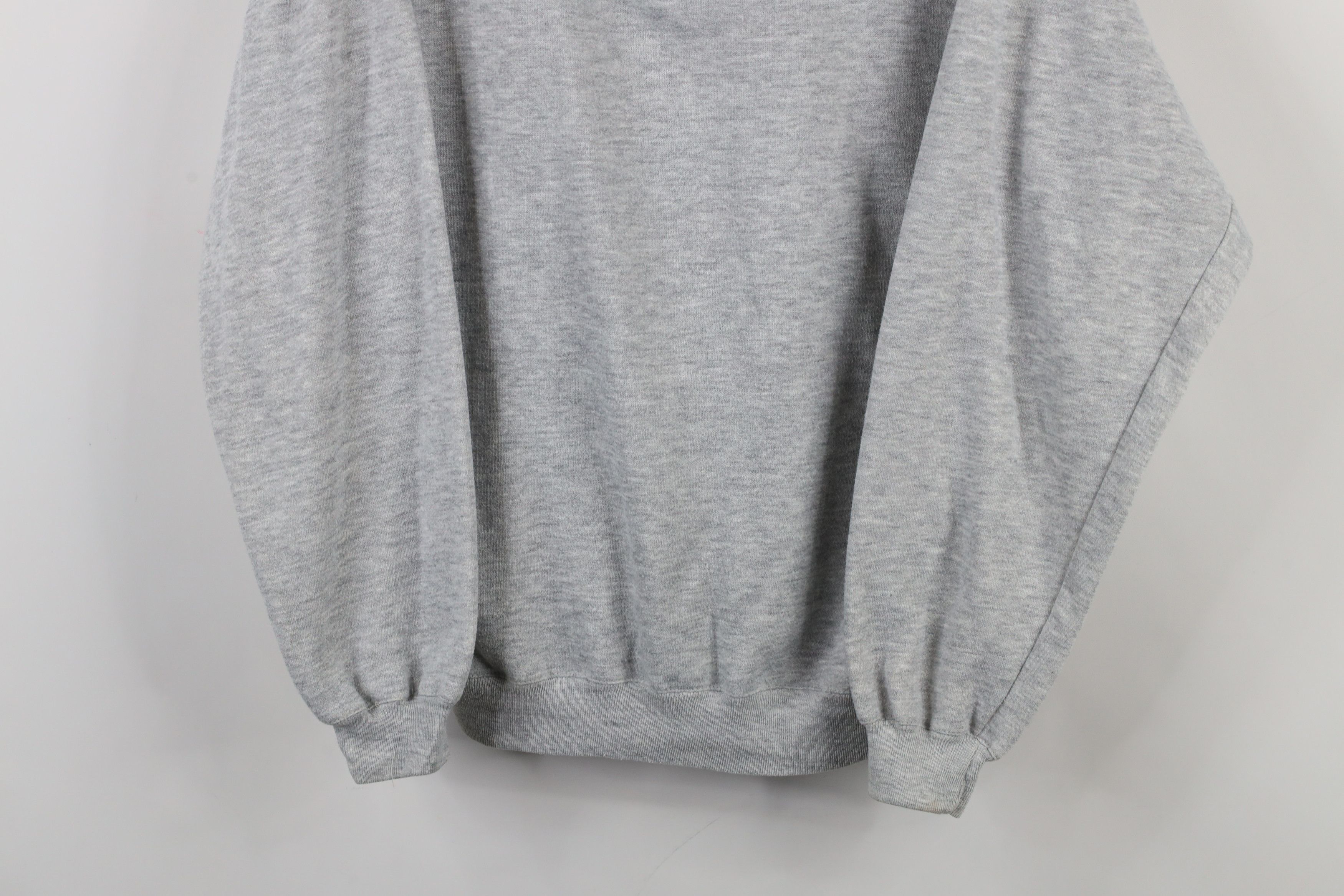 Vintage Vintage 90s Streetwear Henley Sweatshirt Heather Gray Size US M / EU 48-50 / 2 - 3 Thumbnail
