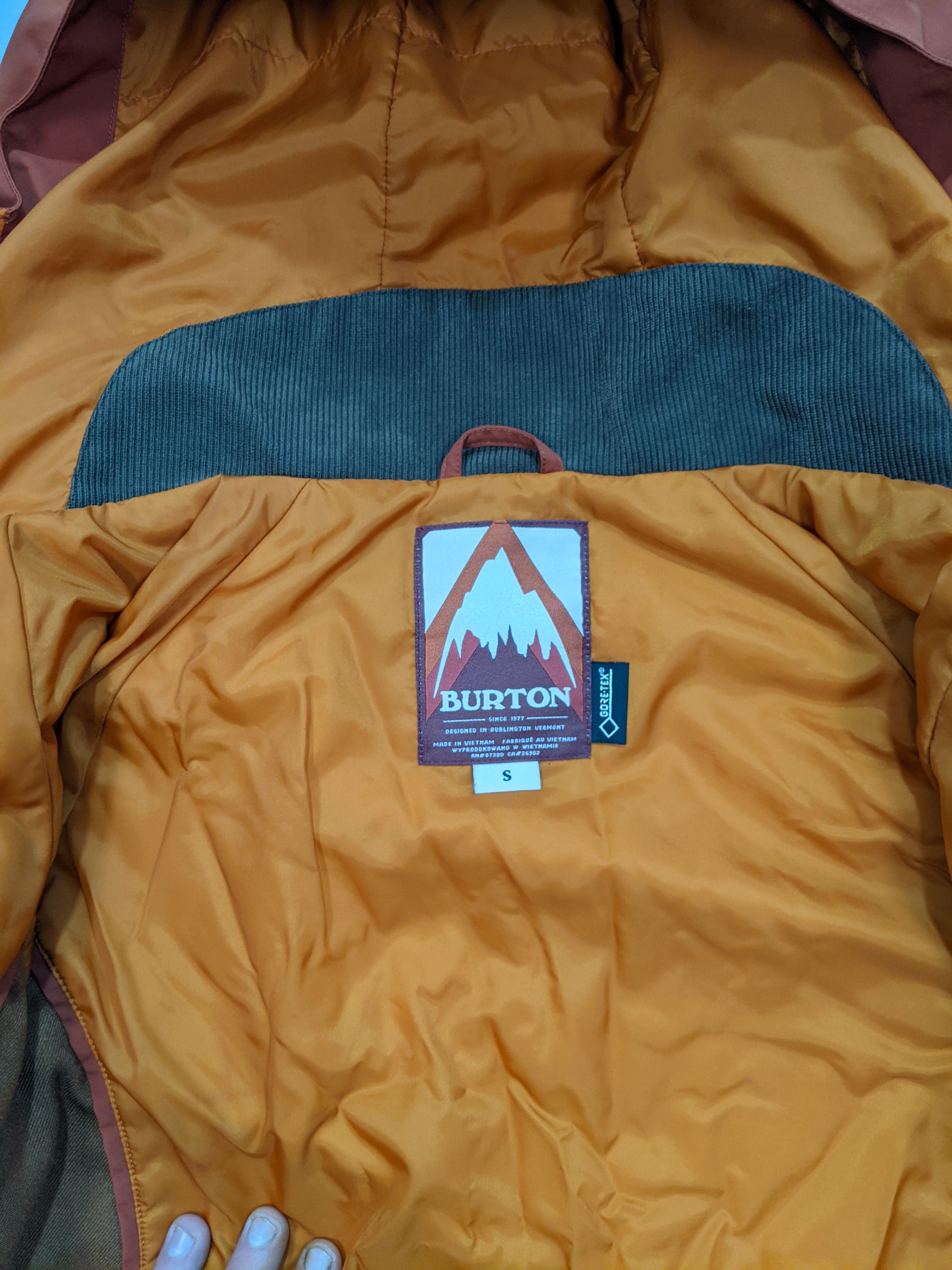 Burton × Goretex BURTON Gore-Tex Jacket Size S - Orange Waterproof Winter Size US S / EU 44-46 / 1 - 7 Thumbnail