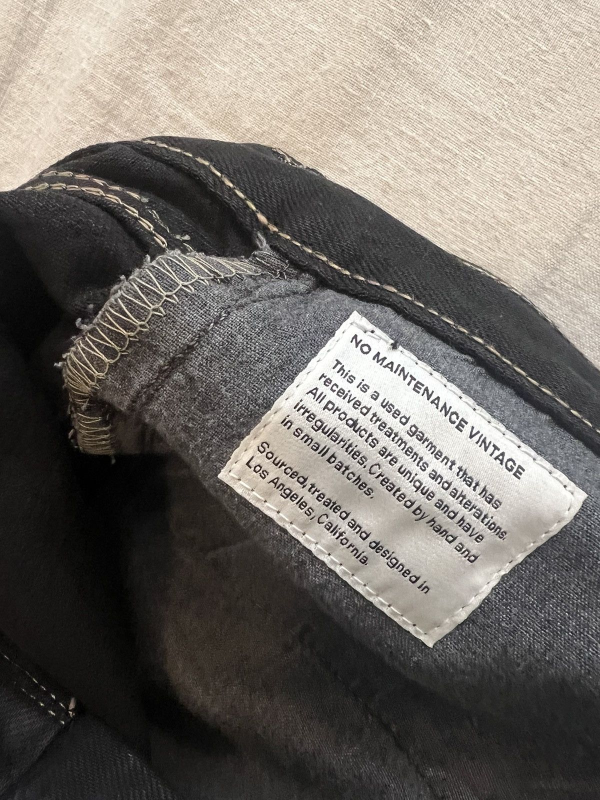 No Maintenance No Maintenance Black Waxed Denim Size US 31 - 6 Thumbnail