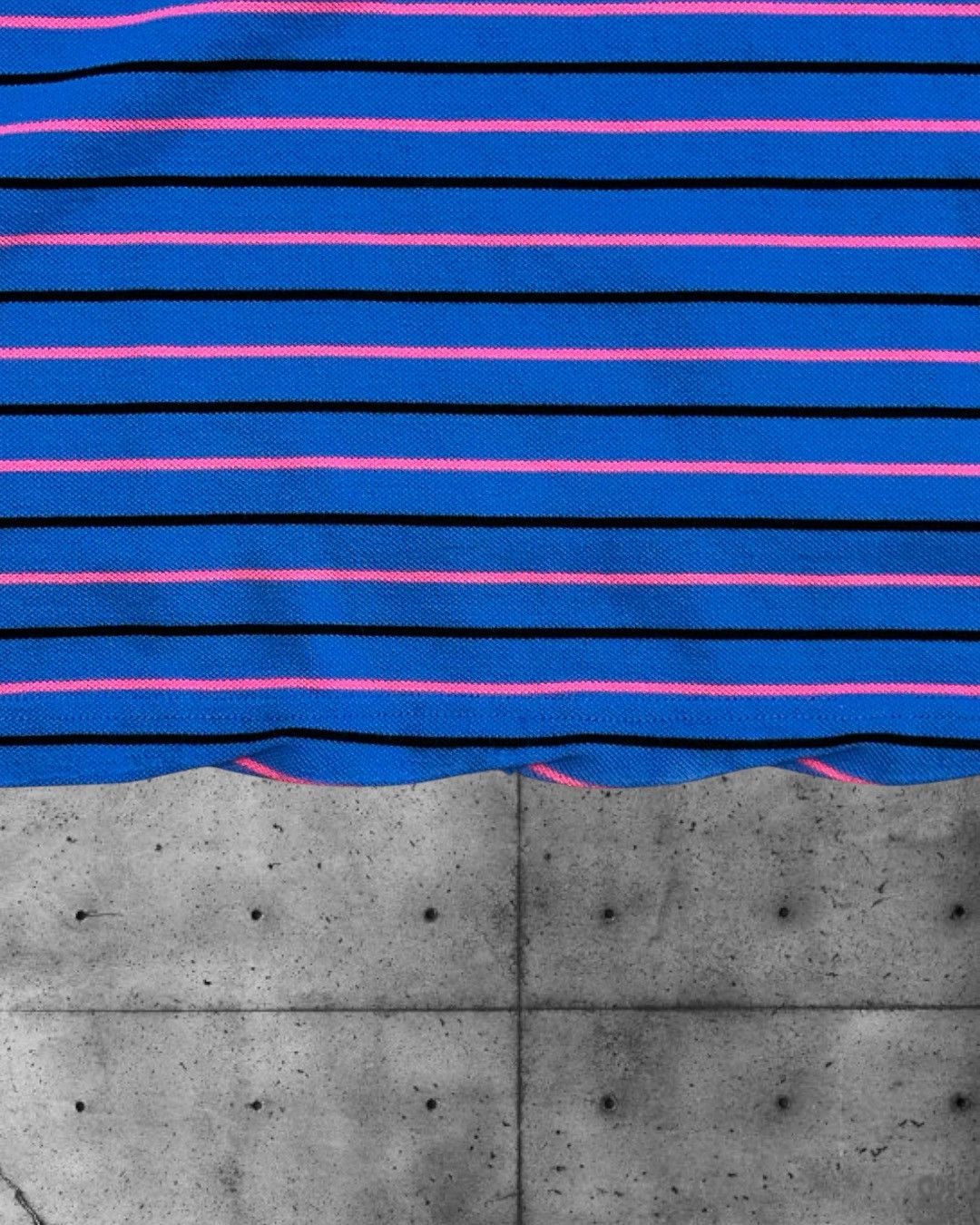 Balenciaga Balenciaga Blue Pink Striped Oversized Polo Shirt Runway Size US L / EU 52-54 / 3 - 14 Thumbnail