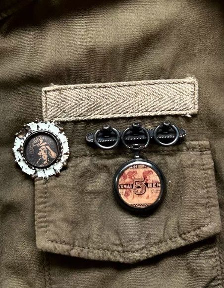 Share Spirit Homme SHARE SPIRIT Portrait & Slogan Print Hunting Jacket Size US XS / EU 42 / 0 - 6 Thumbnail