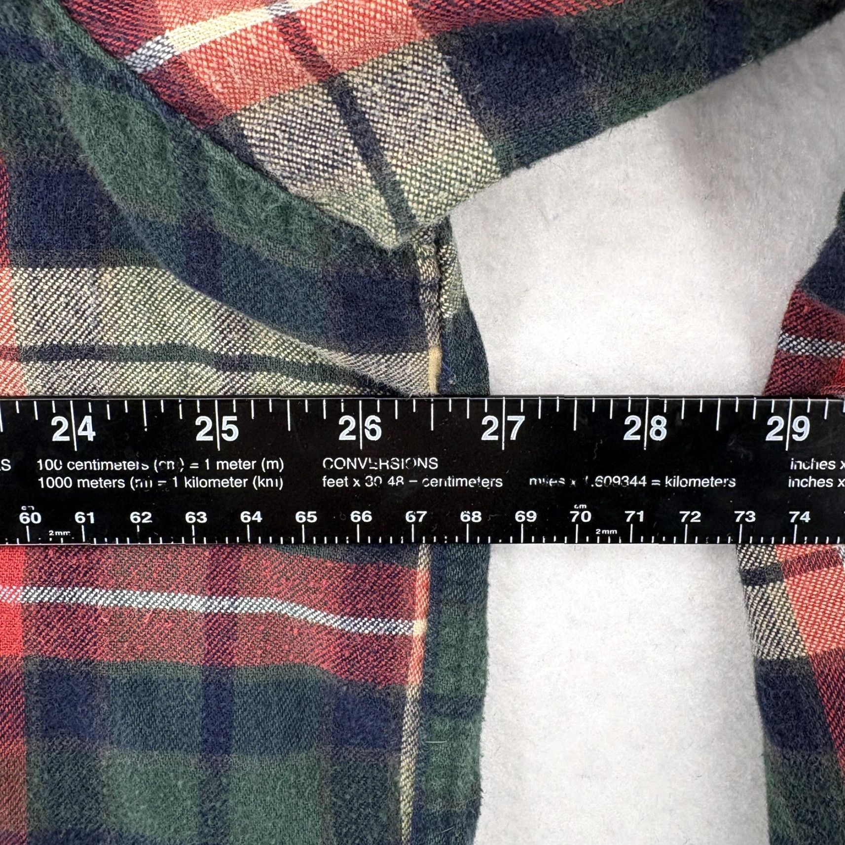 Vintage VINTAGE L.L. Bean Shirt Mens XLT Green Plaid Long Sleeve Button Up Flannel USA 90s Mens Size US XL / EU 56 / 4 - 7 Thumbnail