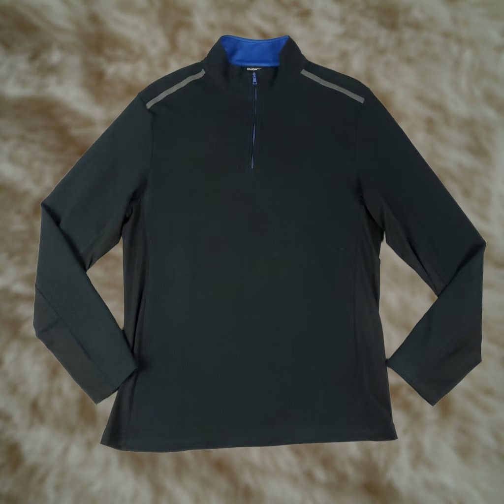 BUGATCHI Bugatchi Sweater Mens Size Medium Black 1/4 Zip Pullover Knit Mock Neck Zipper Logo All Seasons Long Sleeve Pattern Solid Clothing Size US M / EU 48-50 / 2 - 1 Thumbnail