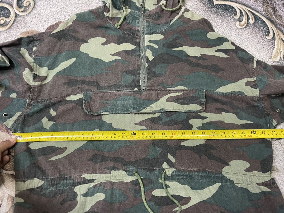Japanese Brand Vintage Half Zipper Hoodie Army Jacket Camouflage Size US L / EU 52-54 / 3 - 3 Thumbnail